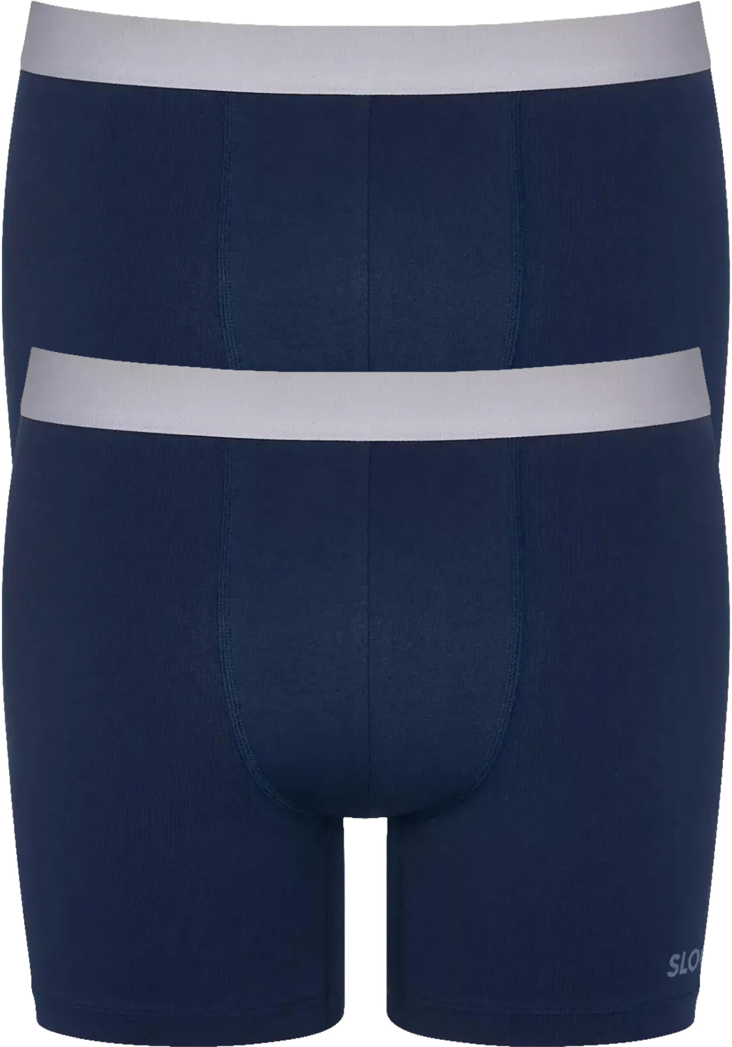 Sloggi Men GO ABC 2.0 Short, heren boxershort korte pijp (2-pack), kobalt- en donkerblauw