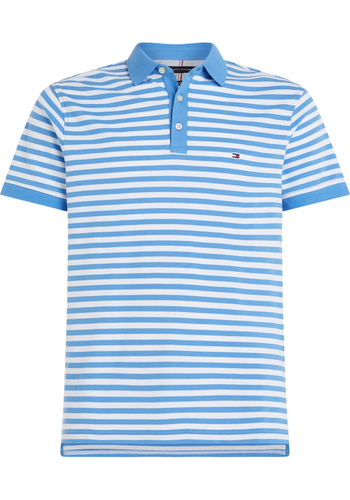 image_2_MW0MW177710A6_F_C4401wid2000amphei2000ampop_usm1710 Tommy Hilfiger 1985 Slim Polo, heren poloshirt, lichtblauw-wit gestreept