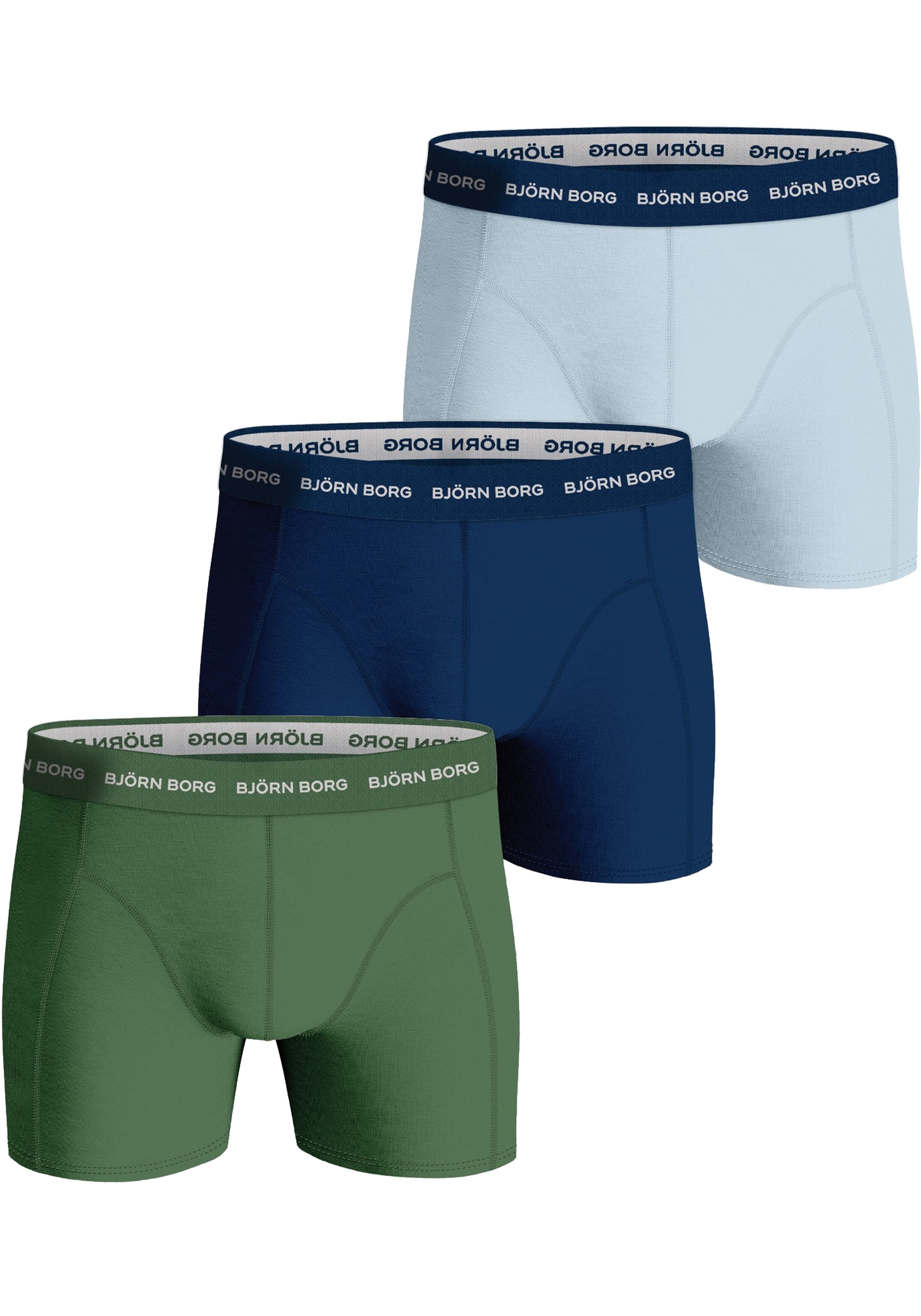 Bjorn Borg Cotton Stretch boxers, heren boxers normale lengte (3-pack), multicolor