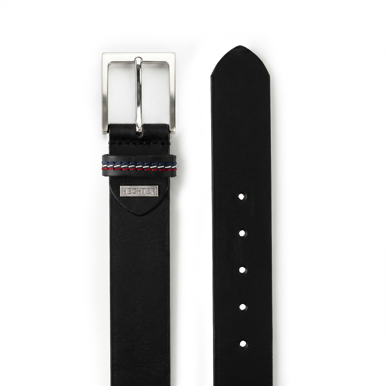 HECHTER leren heren riem, zwart