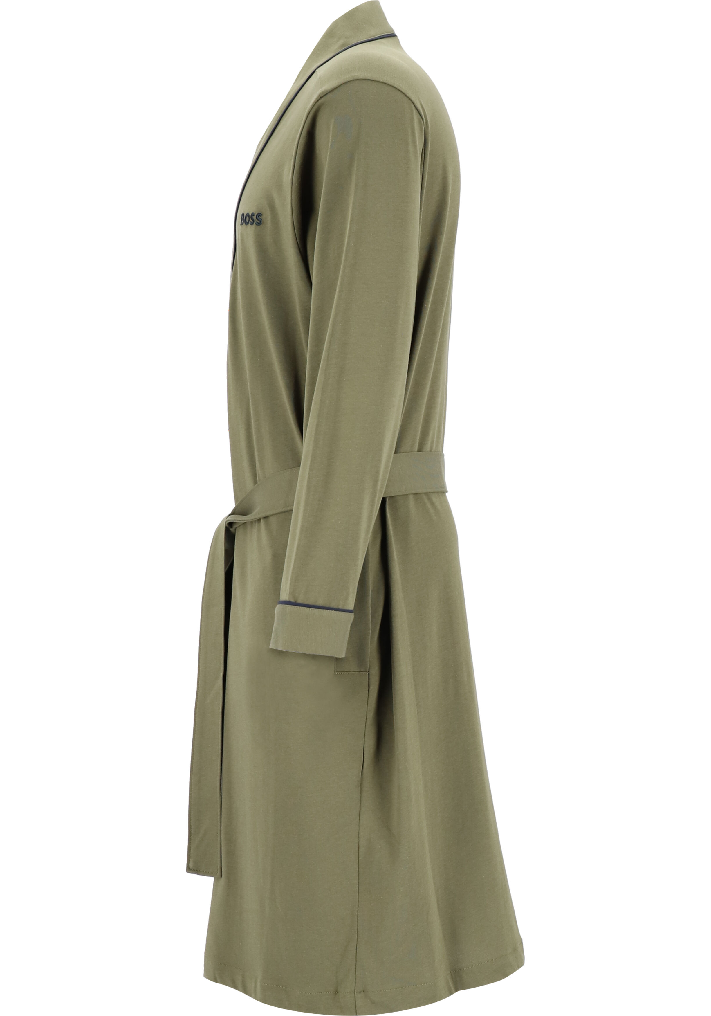 BOSS Kimono, heren ochtendjas (dun), donkergroen