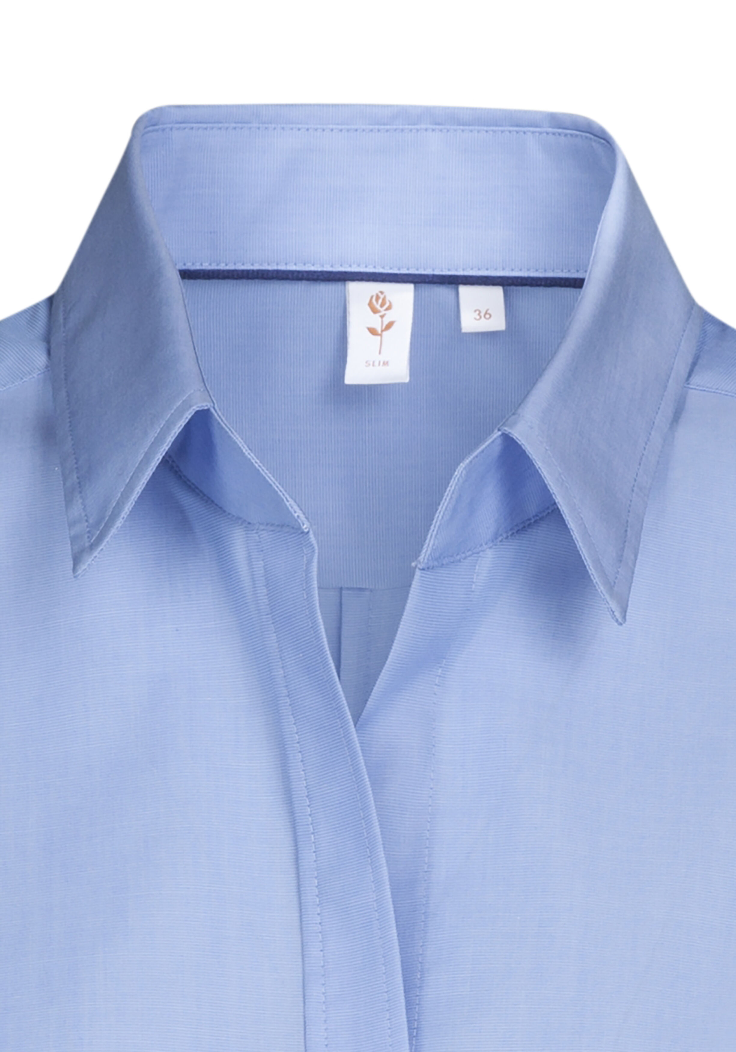 Seidensticker dames blouse slim fit, blauw