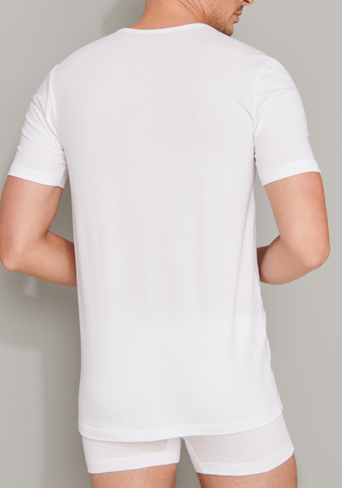 4-4007065868572-schiesser-t-shirt_HR SCHIESSER 95/5 T-shirts (2-pack), O-hals, wit