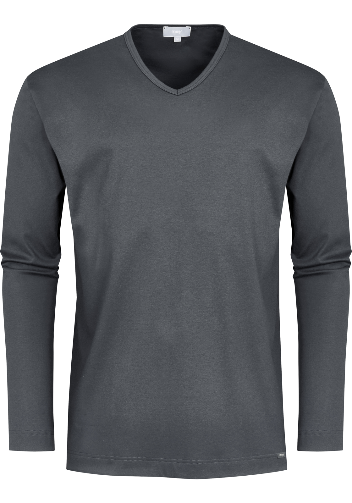 1-4004124237676-mey-pyjamashirt_HR Mey pyjamashirt lange mouw, Melton, grijs