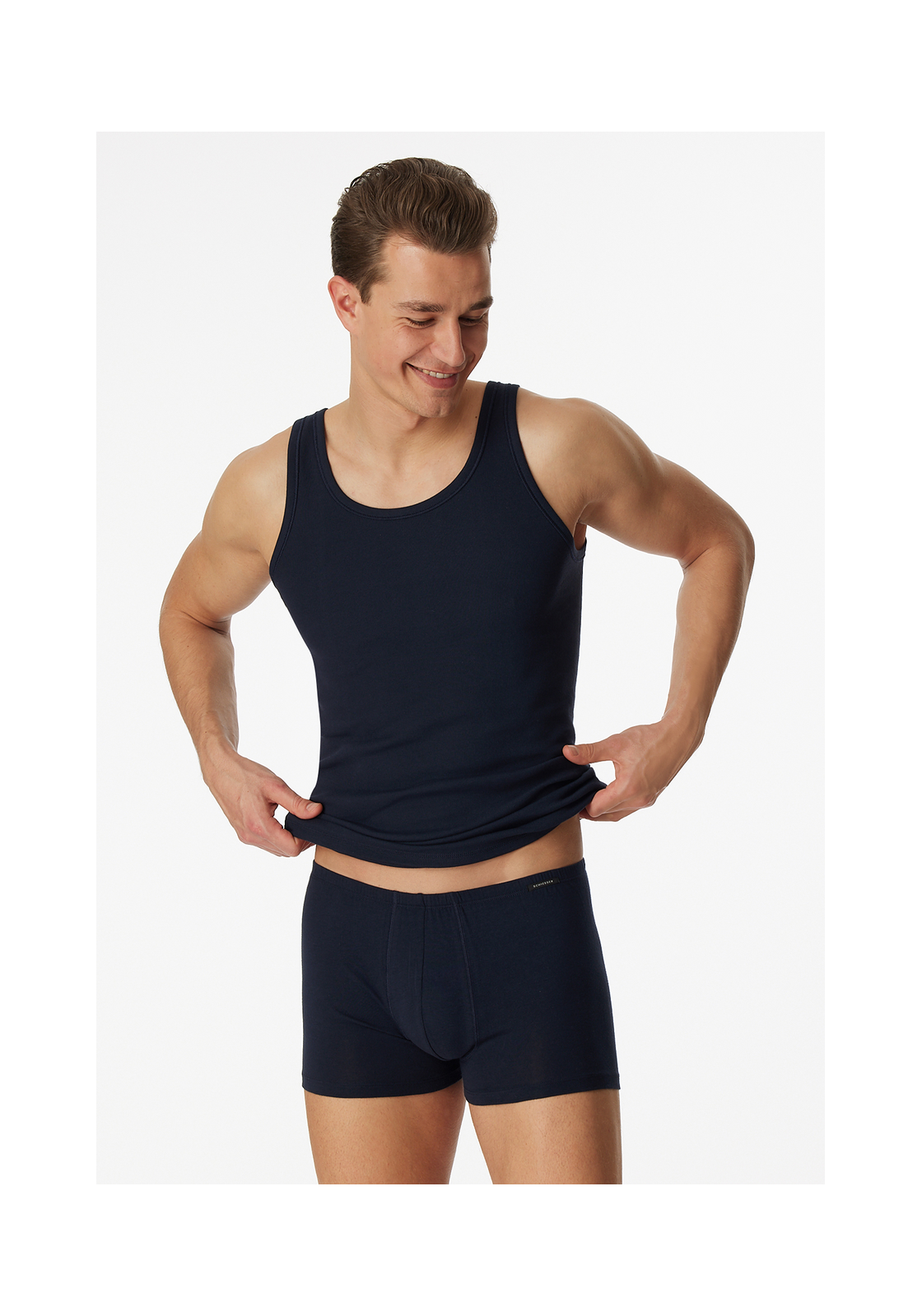 image_8_205144-815_5_1280x1280 SCHIESSER Cotton Essentials singlet (2-pack), heren onderhemden navy blauw