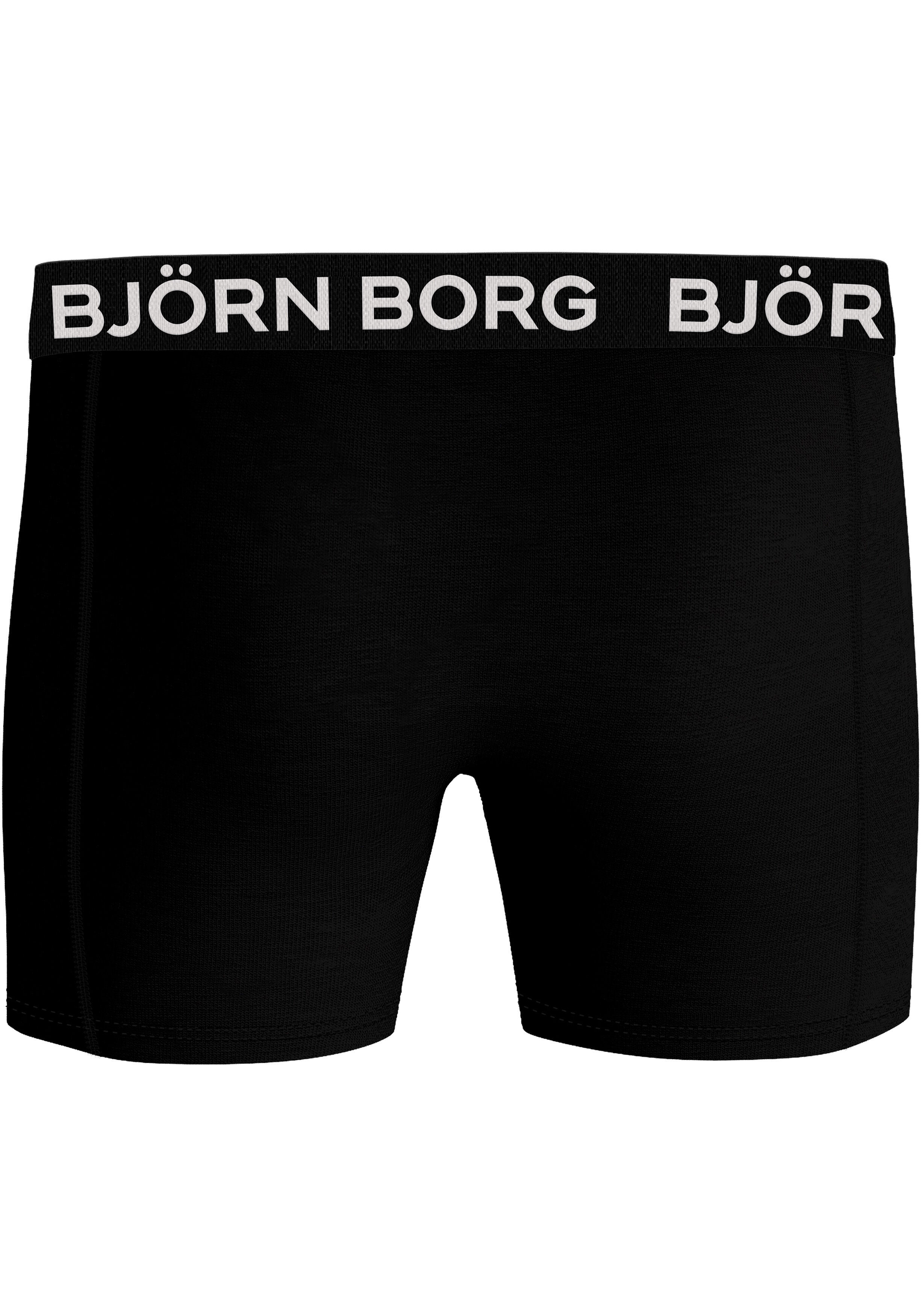 Bjorn Borg Bamboo Cotton Blend boxers, heren boxers normale lengte (3-pack), zwart, zwart, zwart