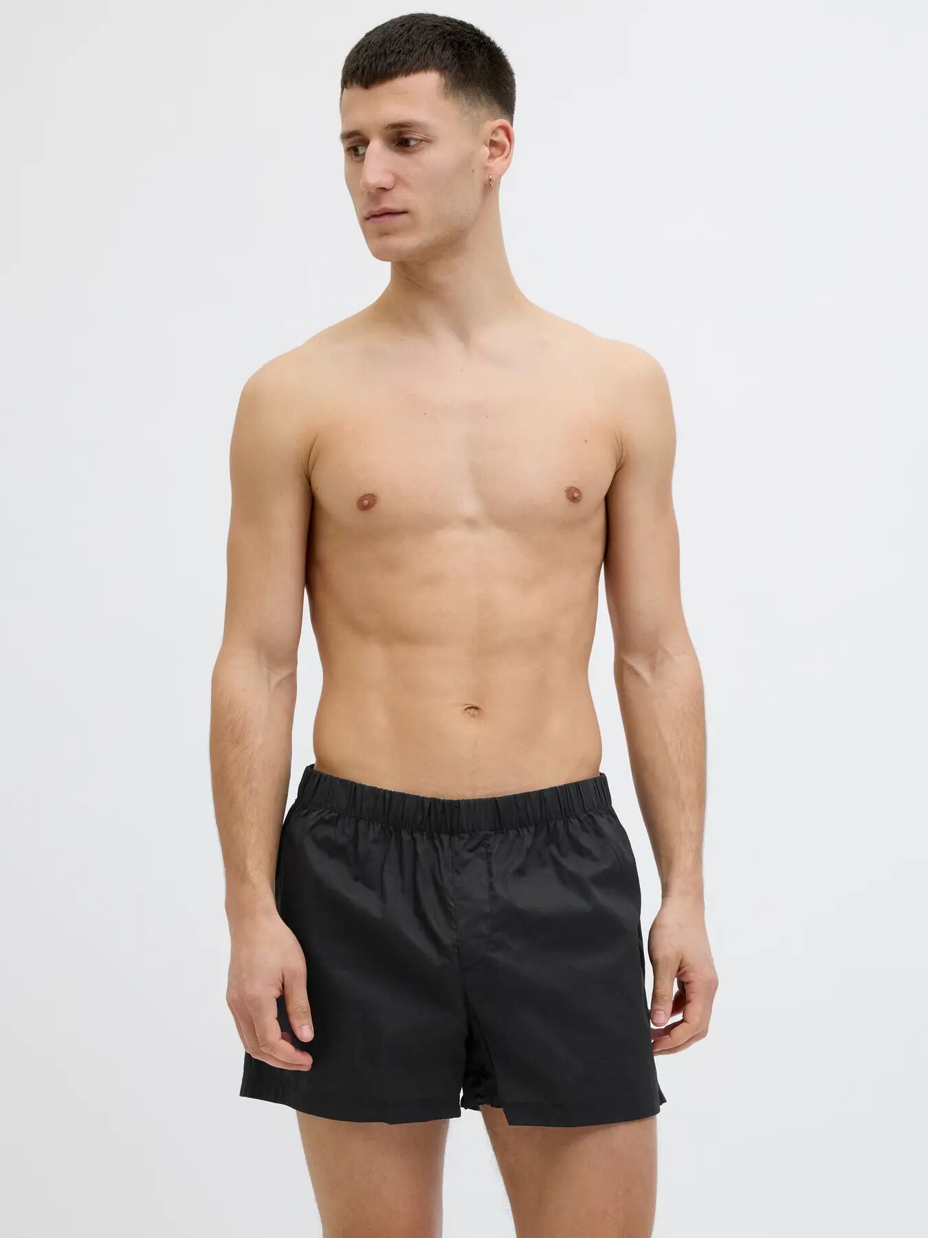 JACK & JONES Jacmilano woven boxers (3-pack), heren wijde boxers, poppy seed black, vapor blue checks