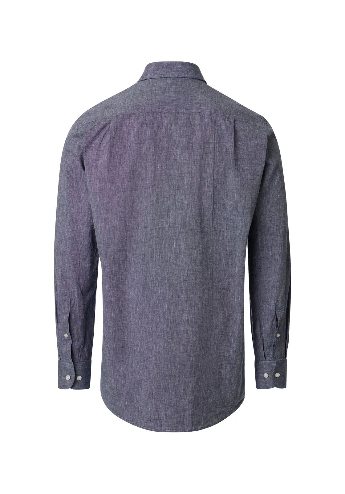 CASA MODA Sport casual fit overhemd, structuur, donkerblauw
