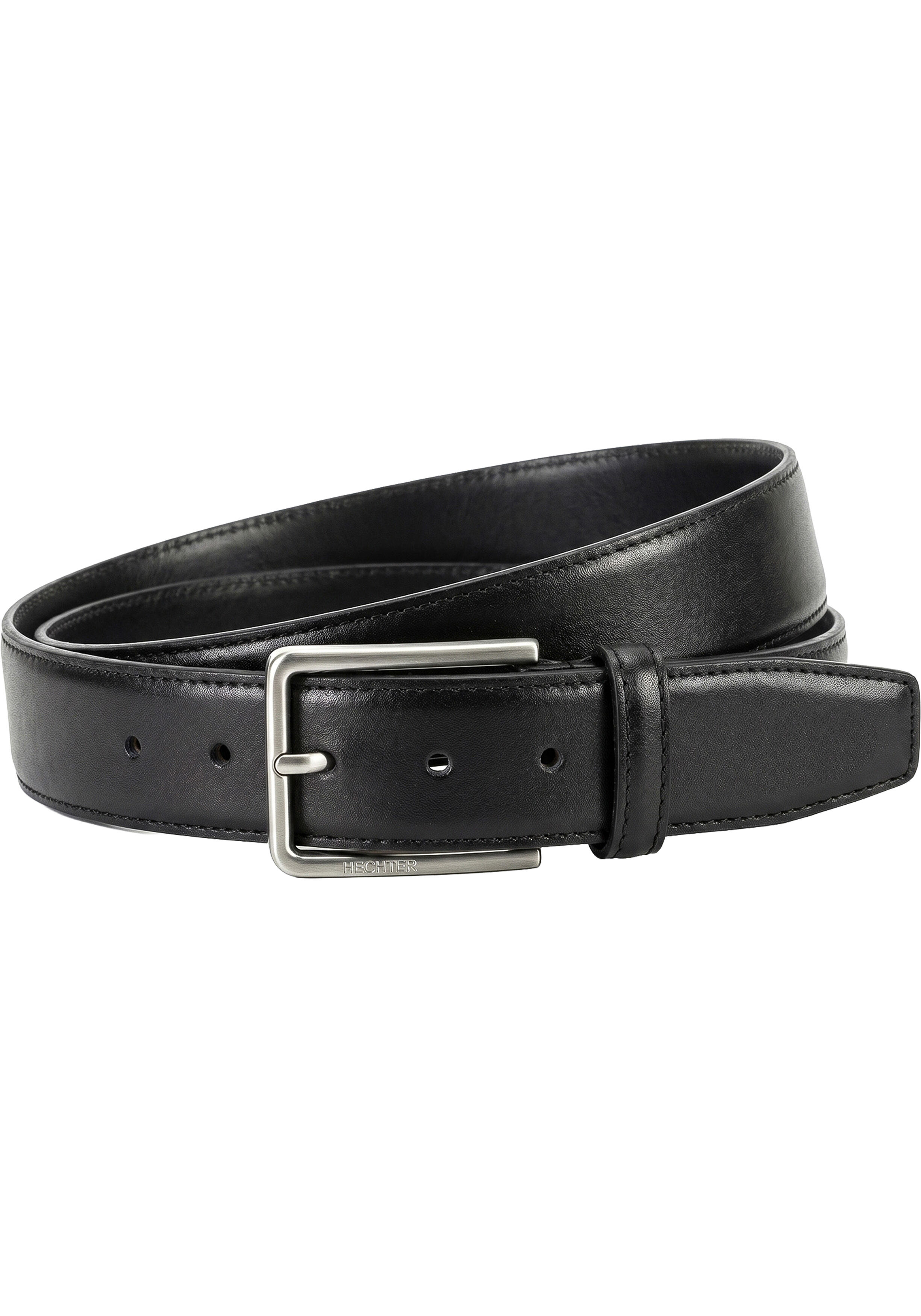 HECHTER leren heren riem, zwart