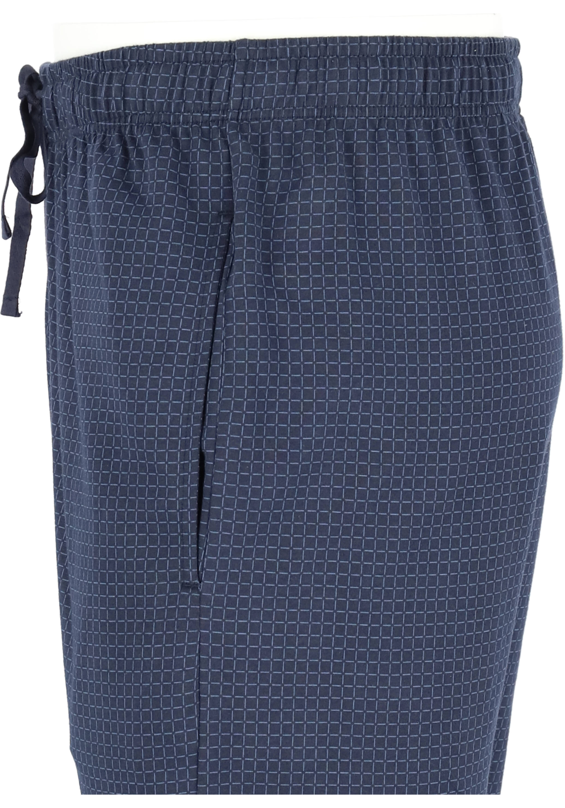 8-4007065059451-schiesser-Schiesser_PJ_blauw_163840835_detail_HR SCHIESSER Mix+Relax lounge broek, lange pijpen zonder boord, dun, blauw geruit