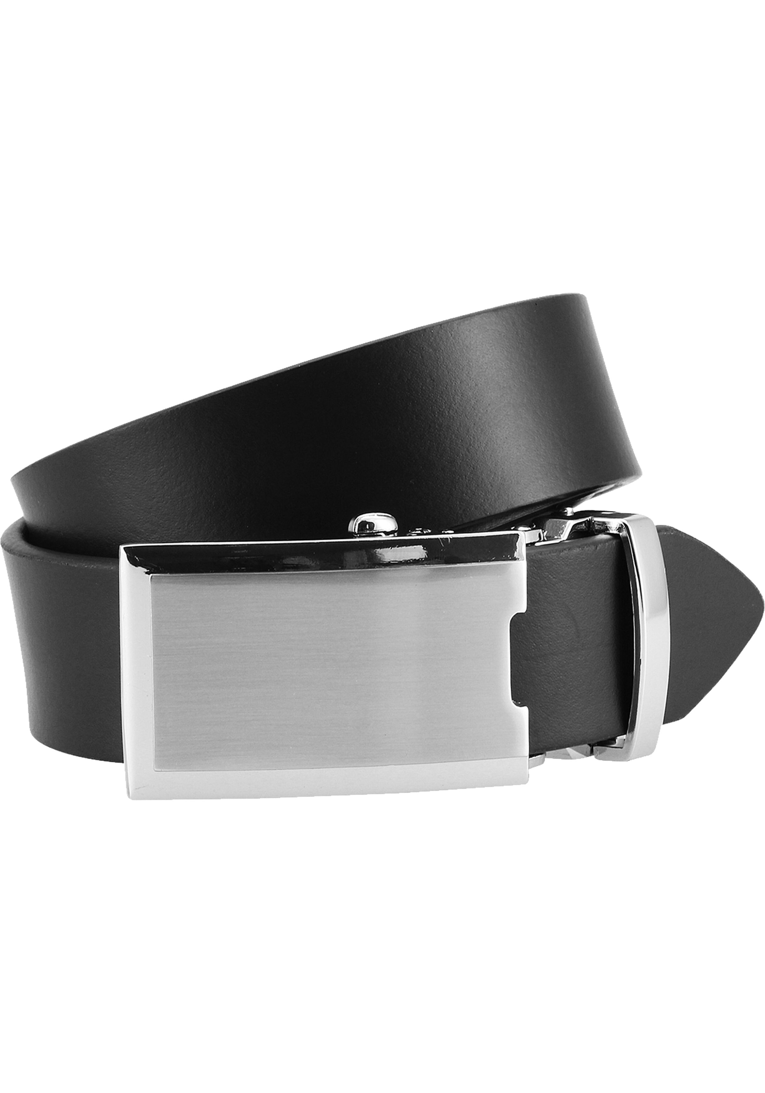 LINDENMANN leren heren riem, zwart