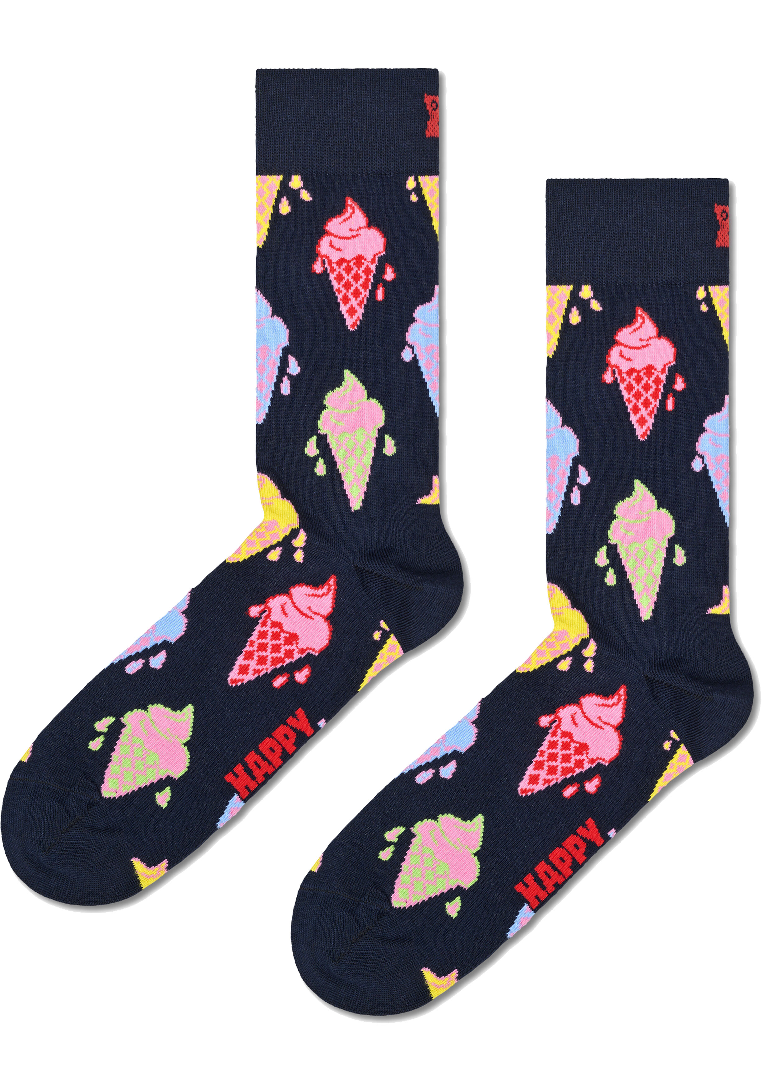 Happy Socks Navy Socks Gift Set (3-pack), unisex sokken in cadeauverpakking, navy