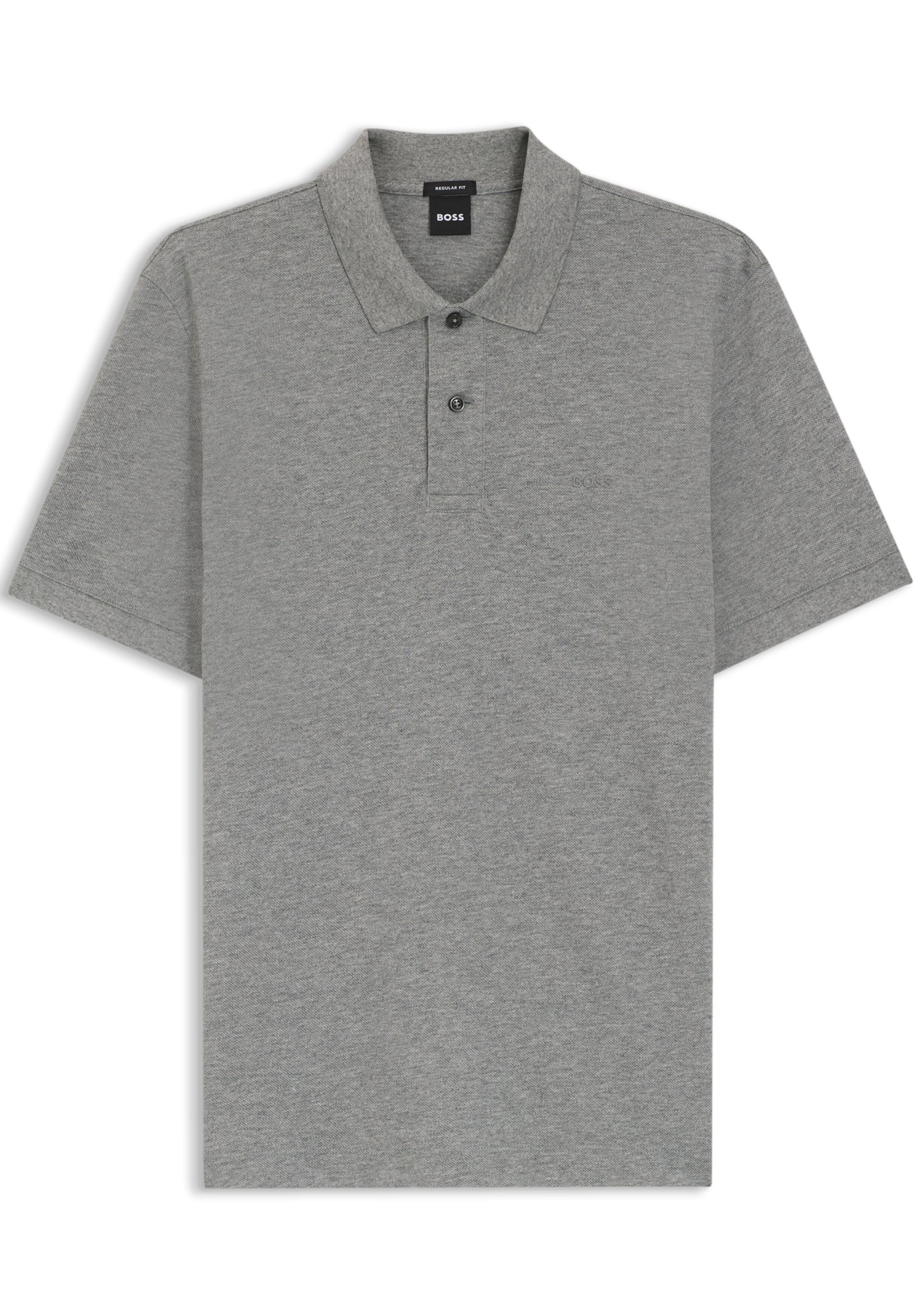BOSS Pallas regular fit polo, pique, zilver