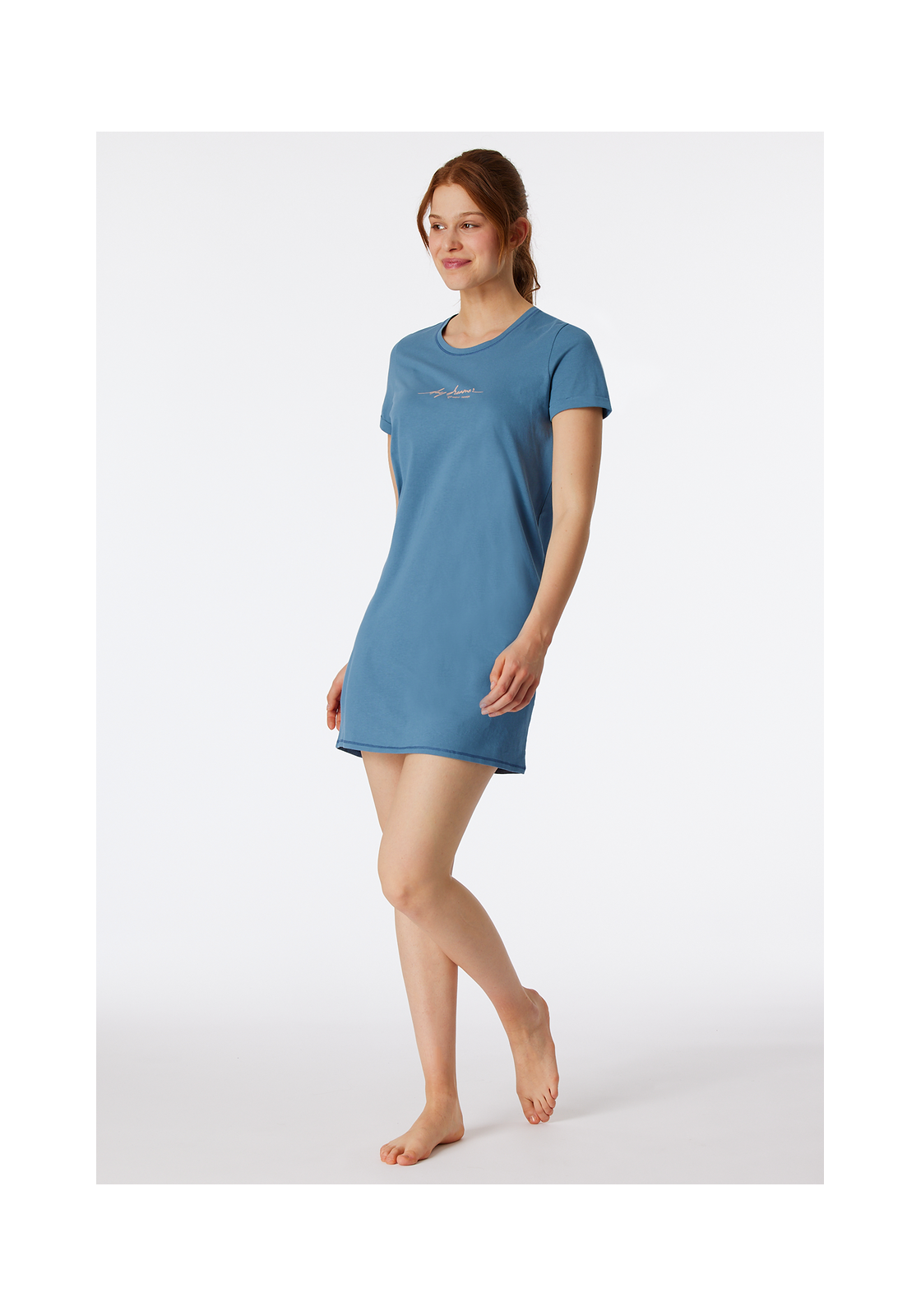 image_8_181252-808_5_1280x1280 SCHIESSER Casual Essentials T-shirt, dames slaapshirt korte mouw print blauw-grijs