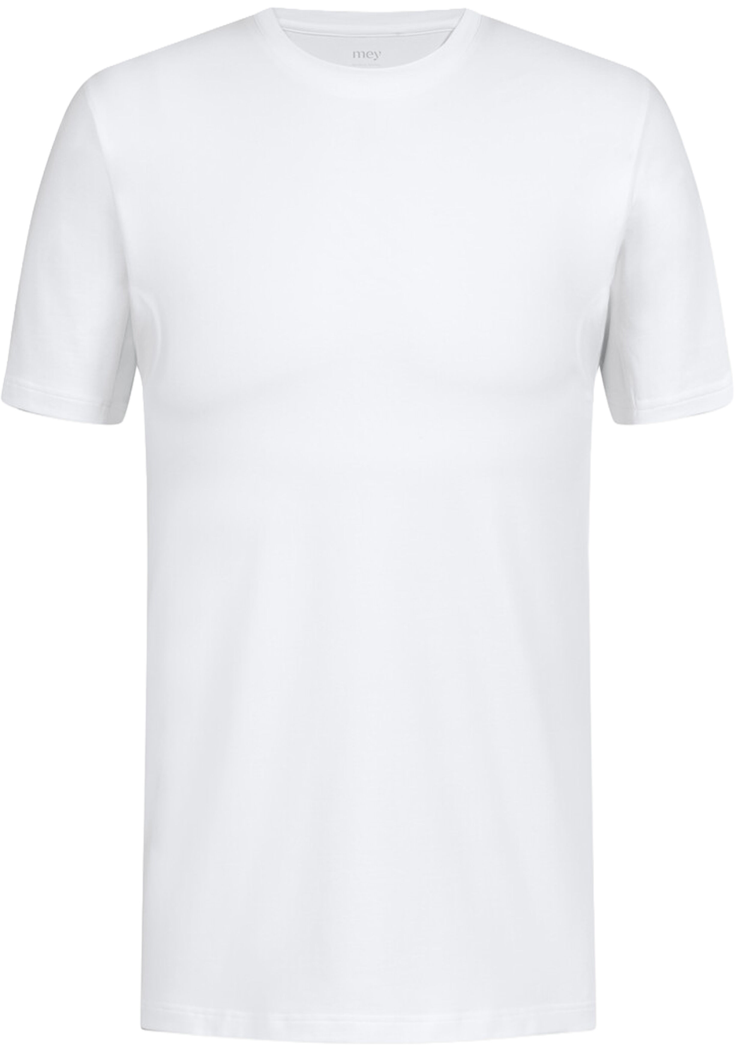 Mey heren T-shirt Business Class Premium, T-shirt korte mouw met O-hals, wit
