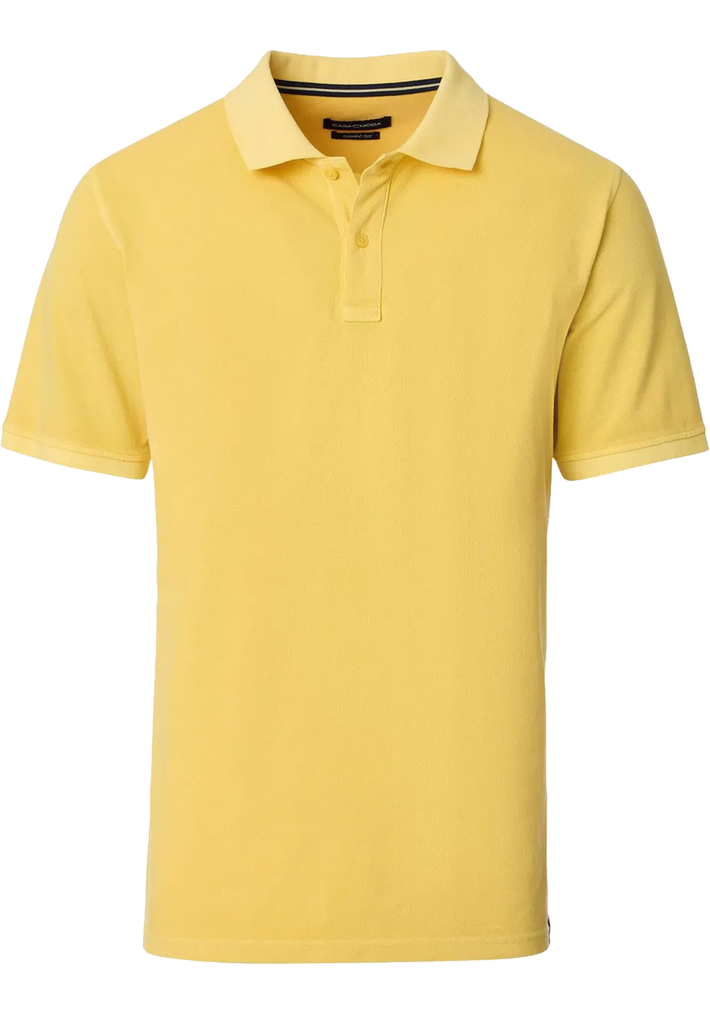 CASA MODA comfort fit heren polo, geel