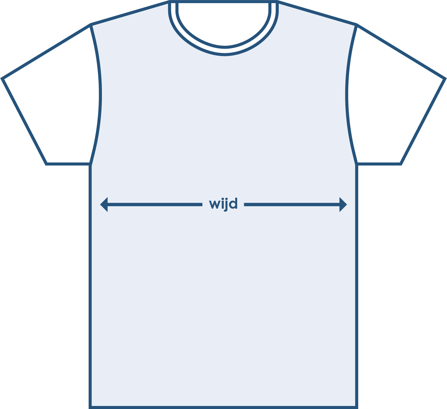 Pasvorm tshirt korte mouw wijd Pasvorm tshirt korte mouw wijd
