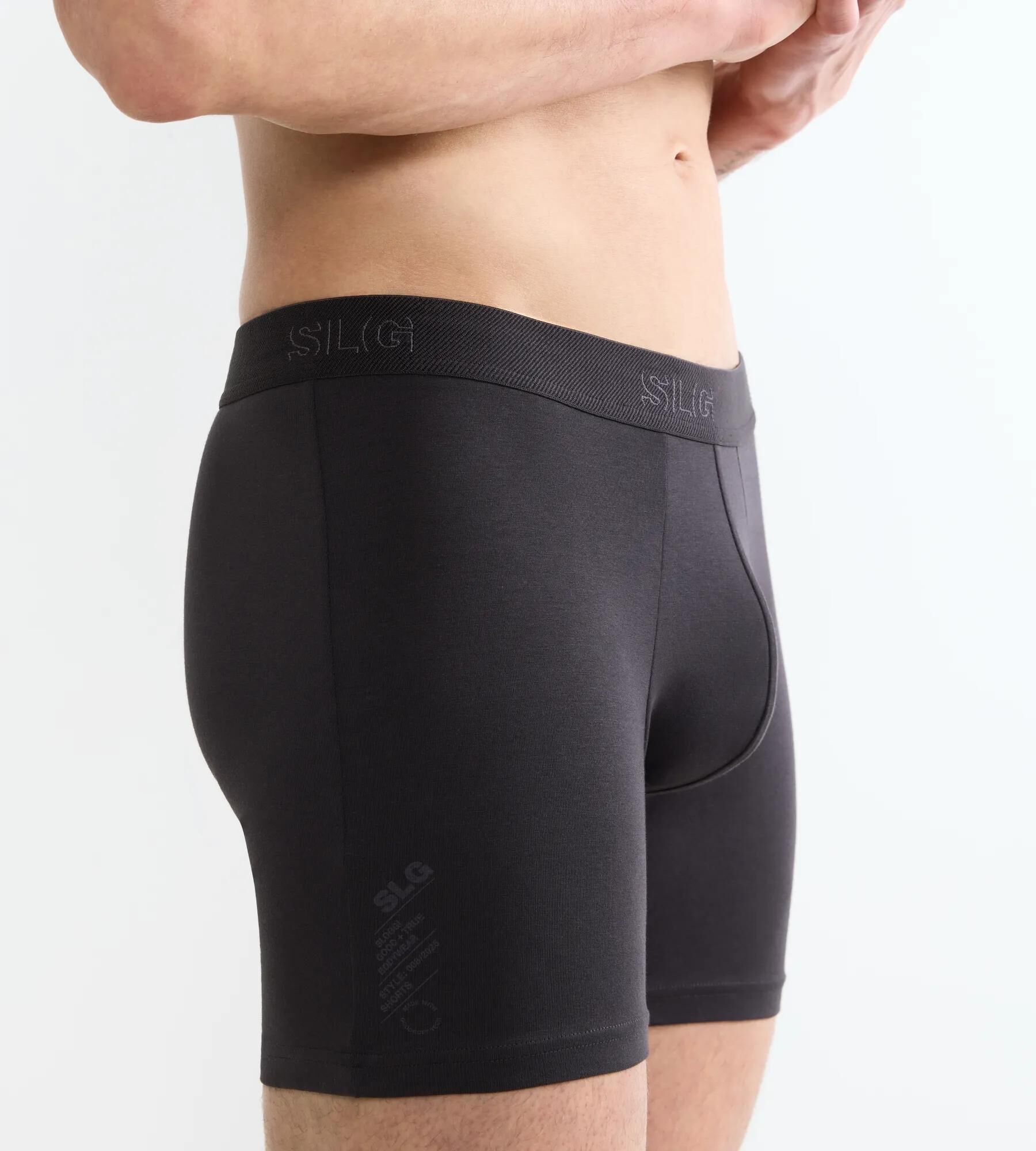 Sloggi Men SLG Base Short, heren boxershort korte pijp (2-pack), donkergrijs en kobaltblauw