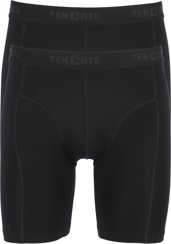 TEN CATE Basics men bamboo viscose long shorts (2-pack), heren boxers lange pijpen, zwart TEN CATE Basics men bamboo viscose long shorts (2-pack), heren boxers lange pijpen, zwart