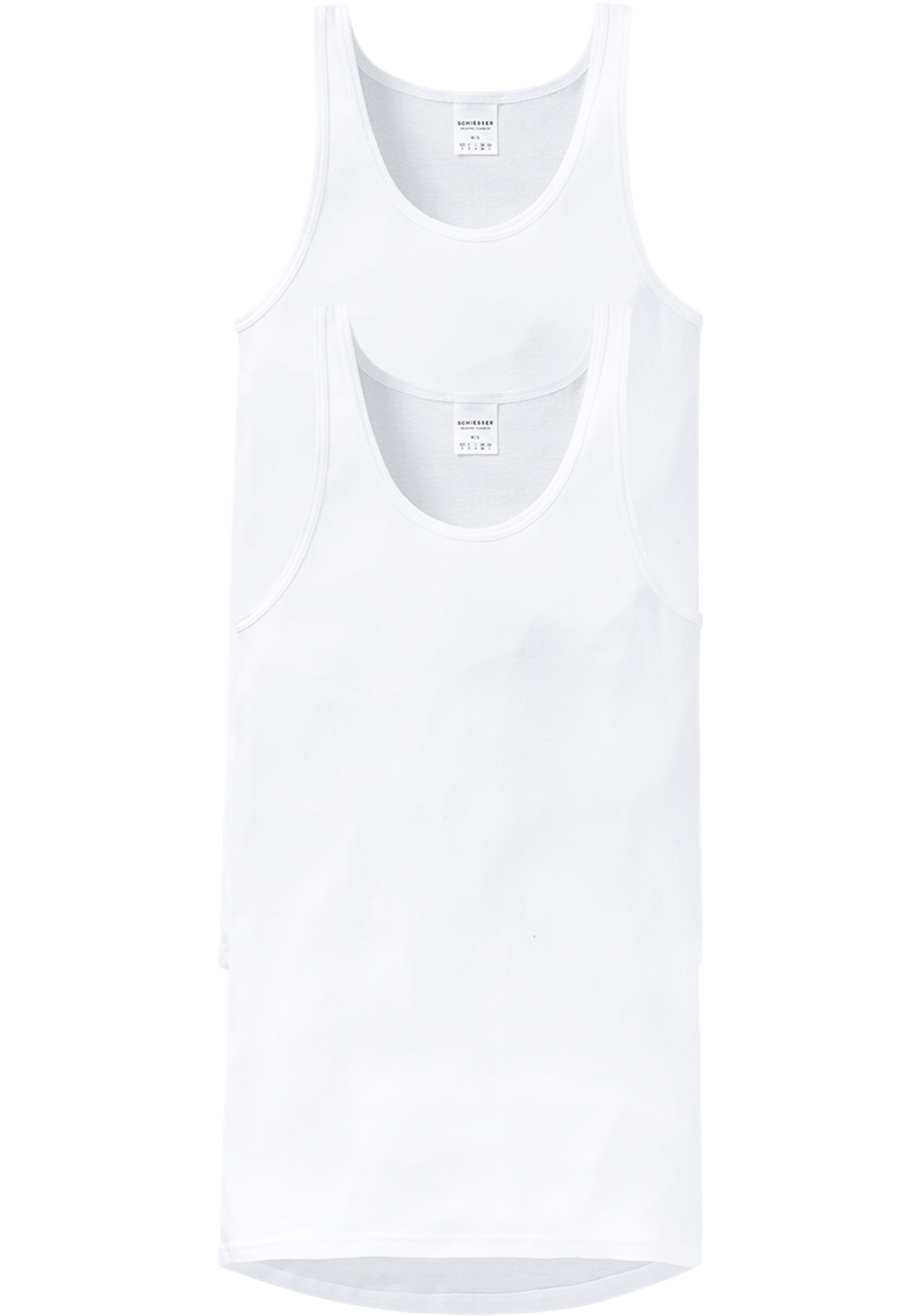 SCHIESSER Original Feinripp singlets (2-pack), wit 