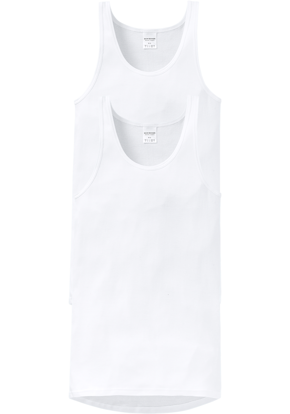 1-4007061512707-schiesser-singlet-2p_HR SCHIESSER Original Feinripp singlets (2-pack), wit