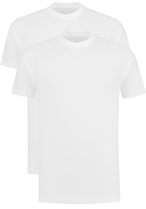 VENT wijd model T-shirt O-hals (2-pack), wit VENT wijd model T-shirt O-hals (2-pack), wit