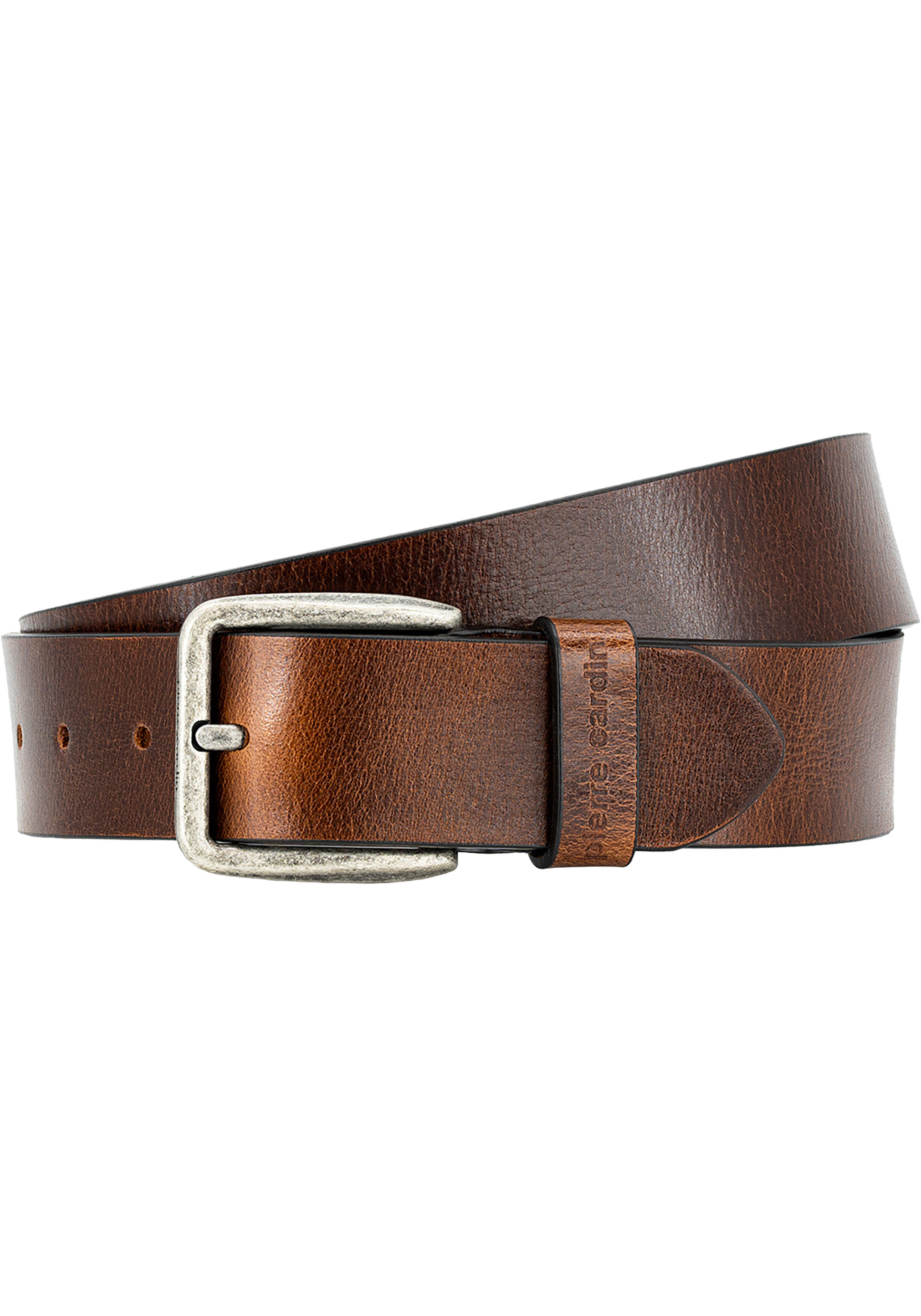PIERRE CARDIN leren heren riem, bruin