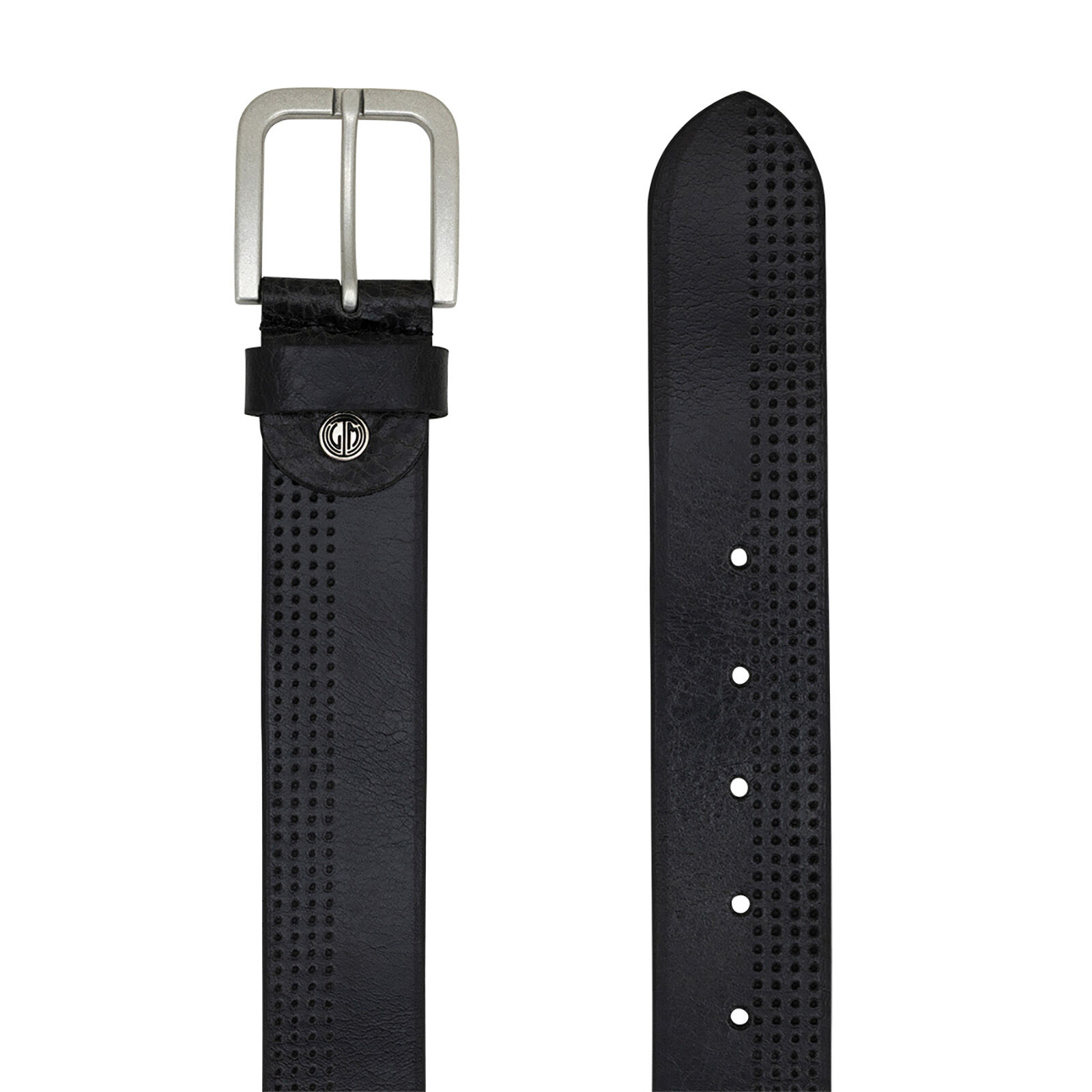 LINDENMANN leren heren riem, zwart