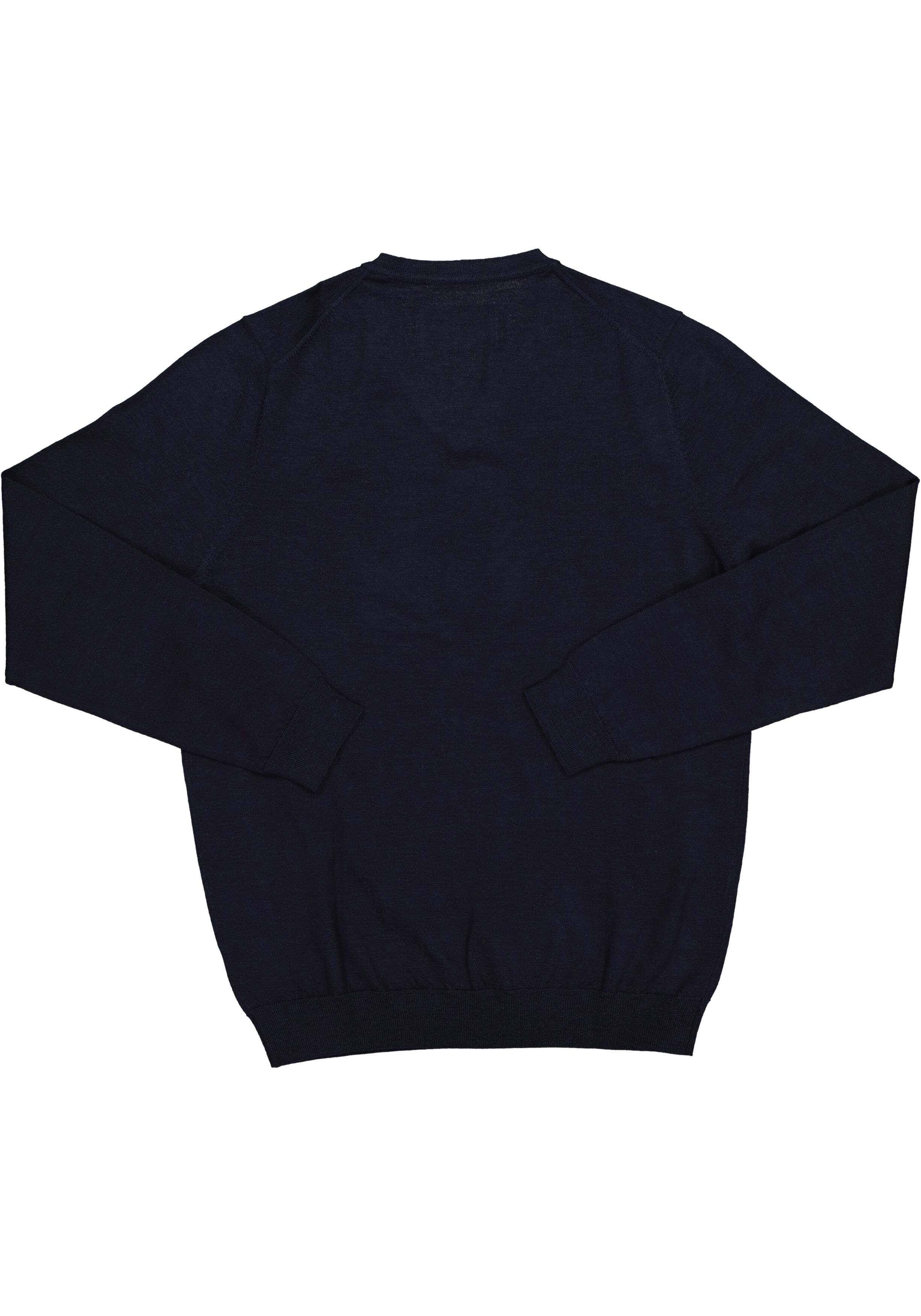 MARVELIS heren trui wol, V-hals, donkerblauw