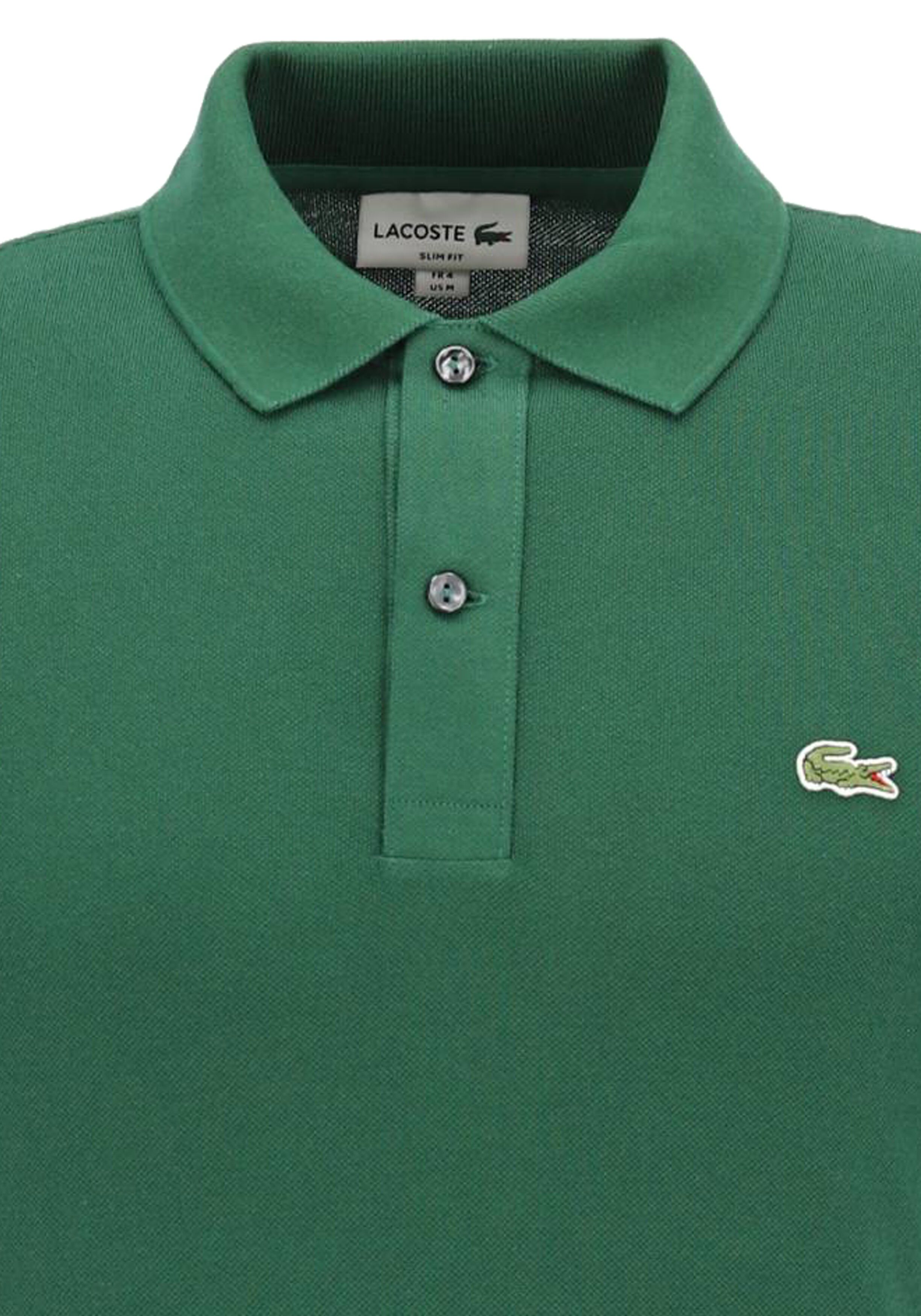 Lacoste Slim Fit polo, donker groen