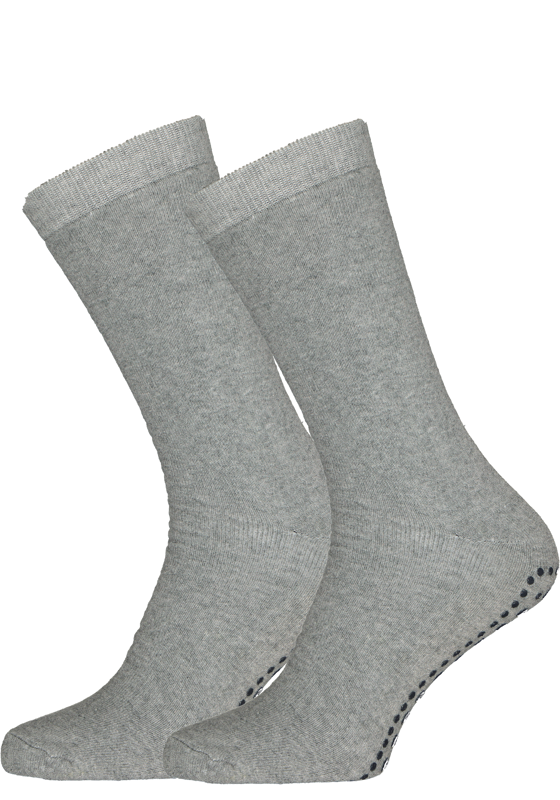 Homepads herensokken, grijs (antraciet noppen)   Homepads herensokken, grijs (antraciet noppen)