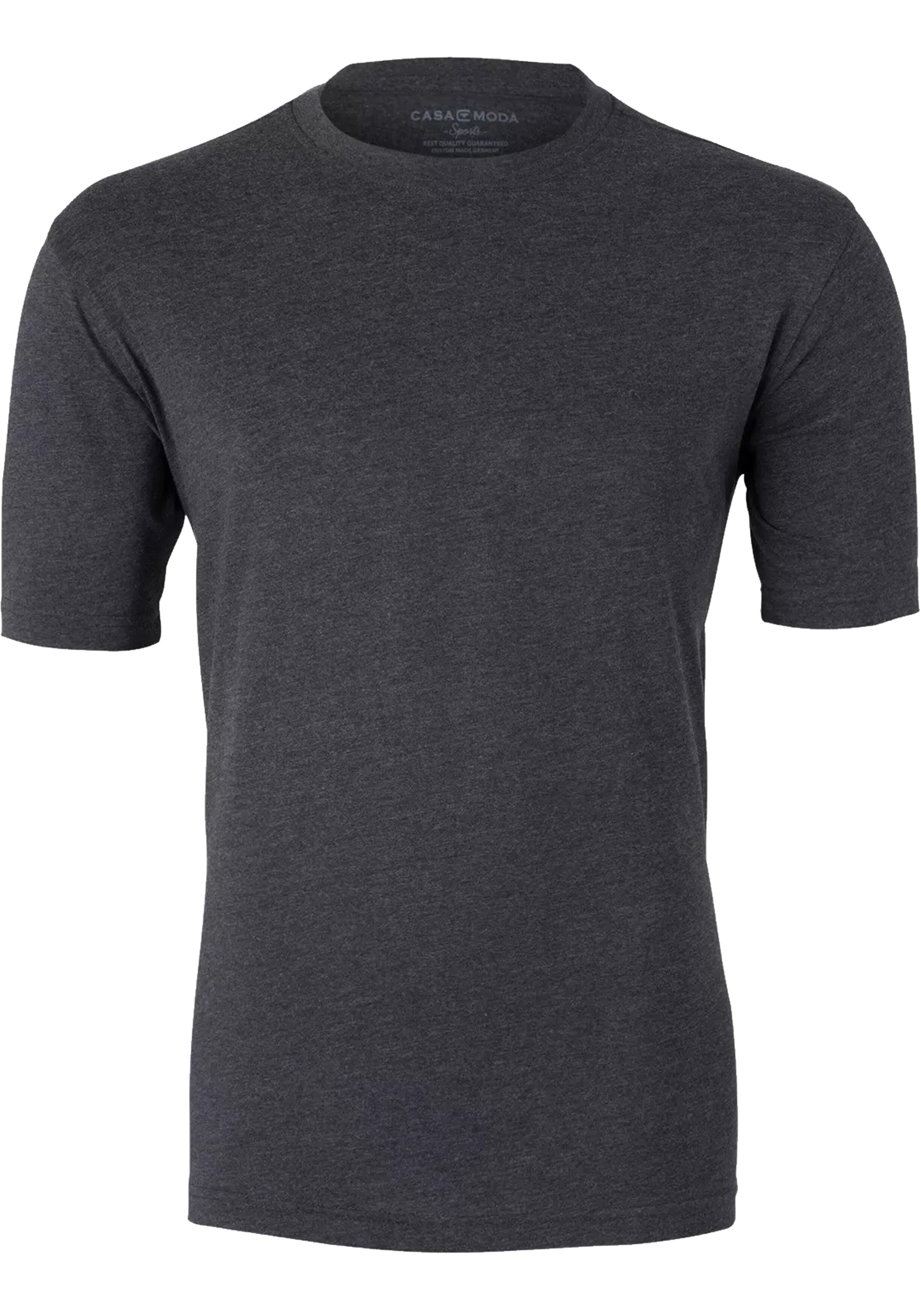 CASA MODA T-shirt, O-neck, antraciet melange