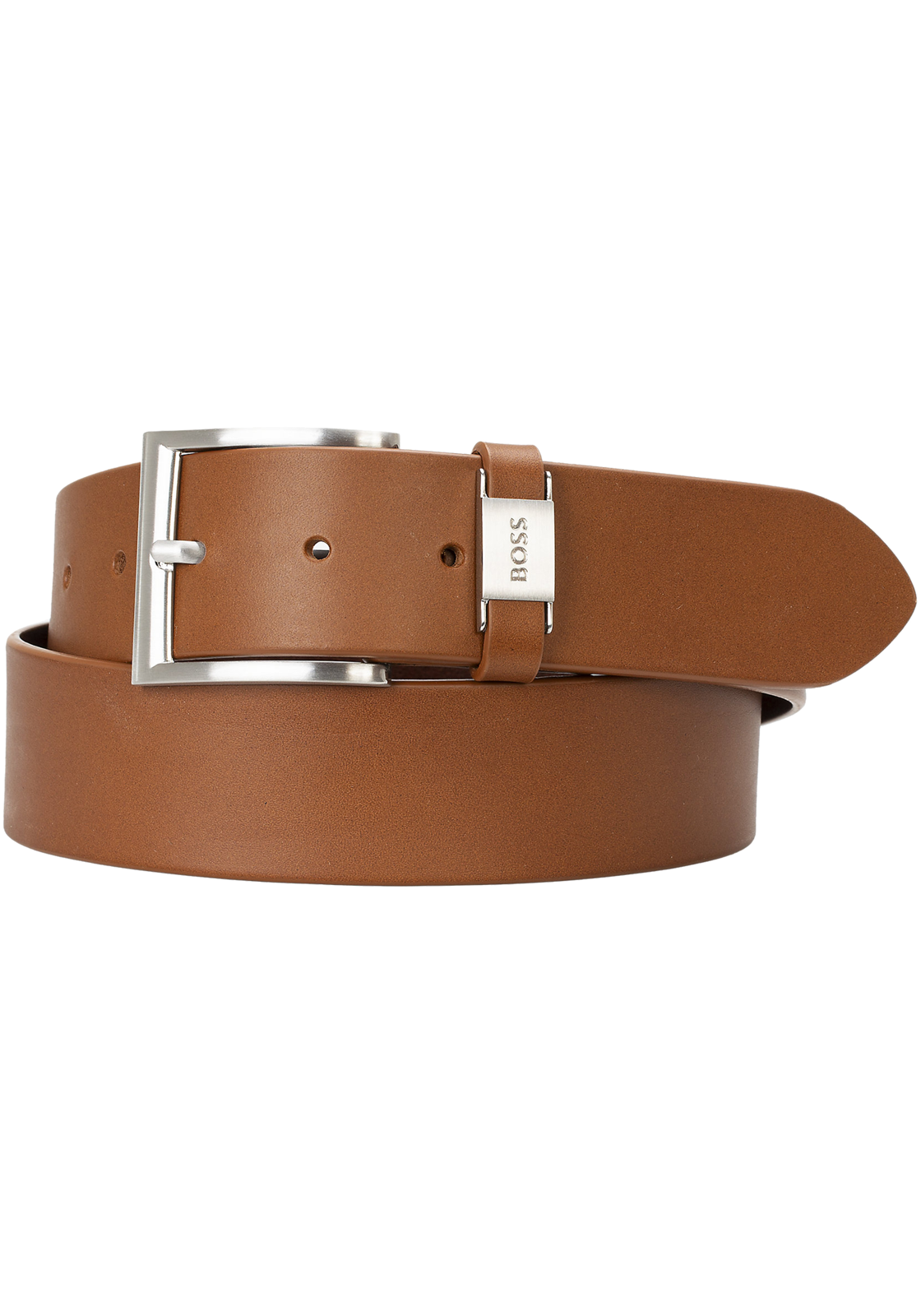 1-4063534809095-50475116-210-hugo_boss-riem_HR BOSS leren heren riem, middenbruin