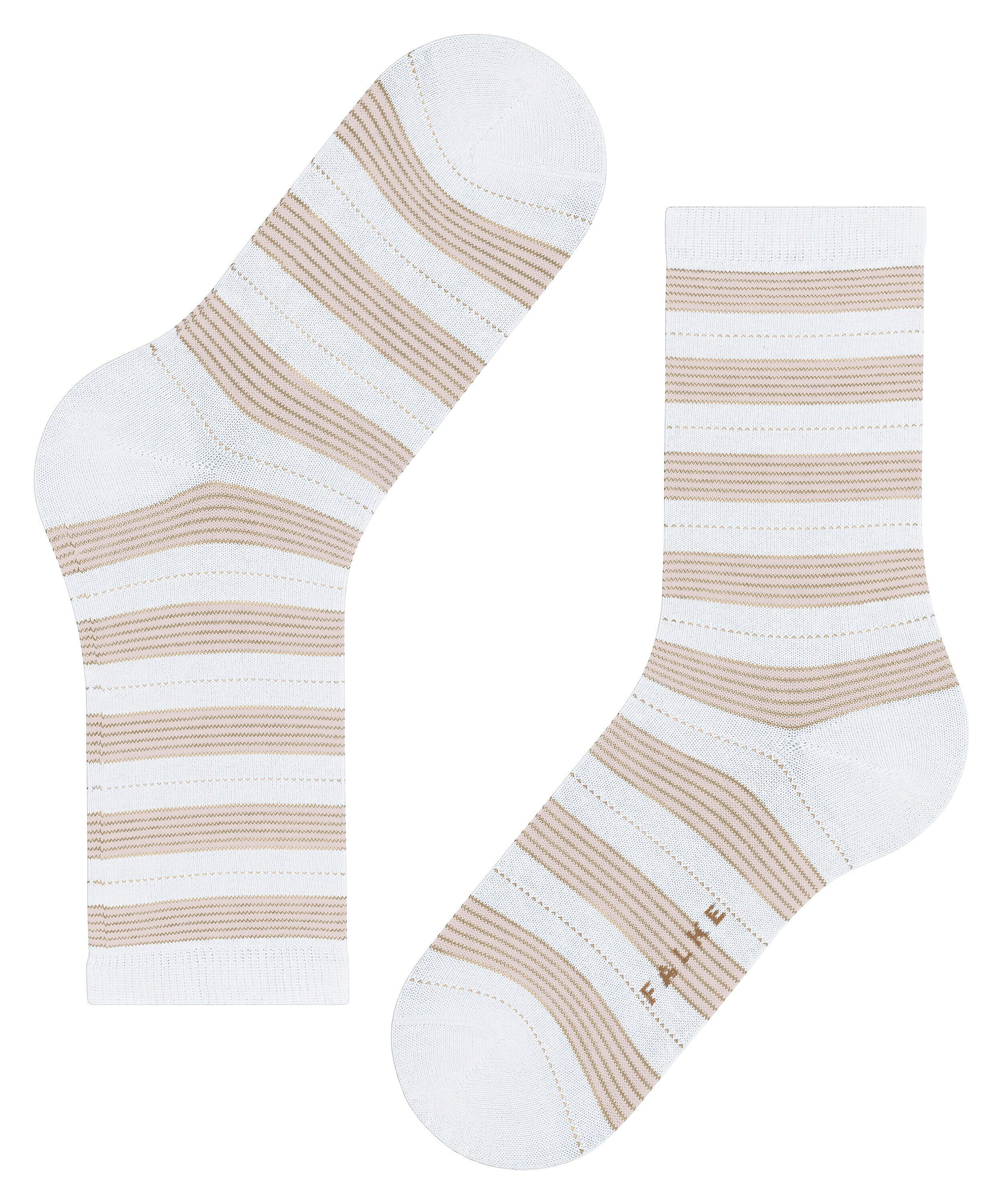 FALKE Stripe Uniform damessokken, wit (white)