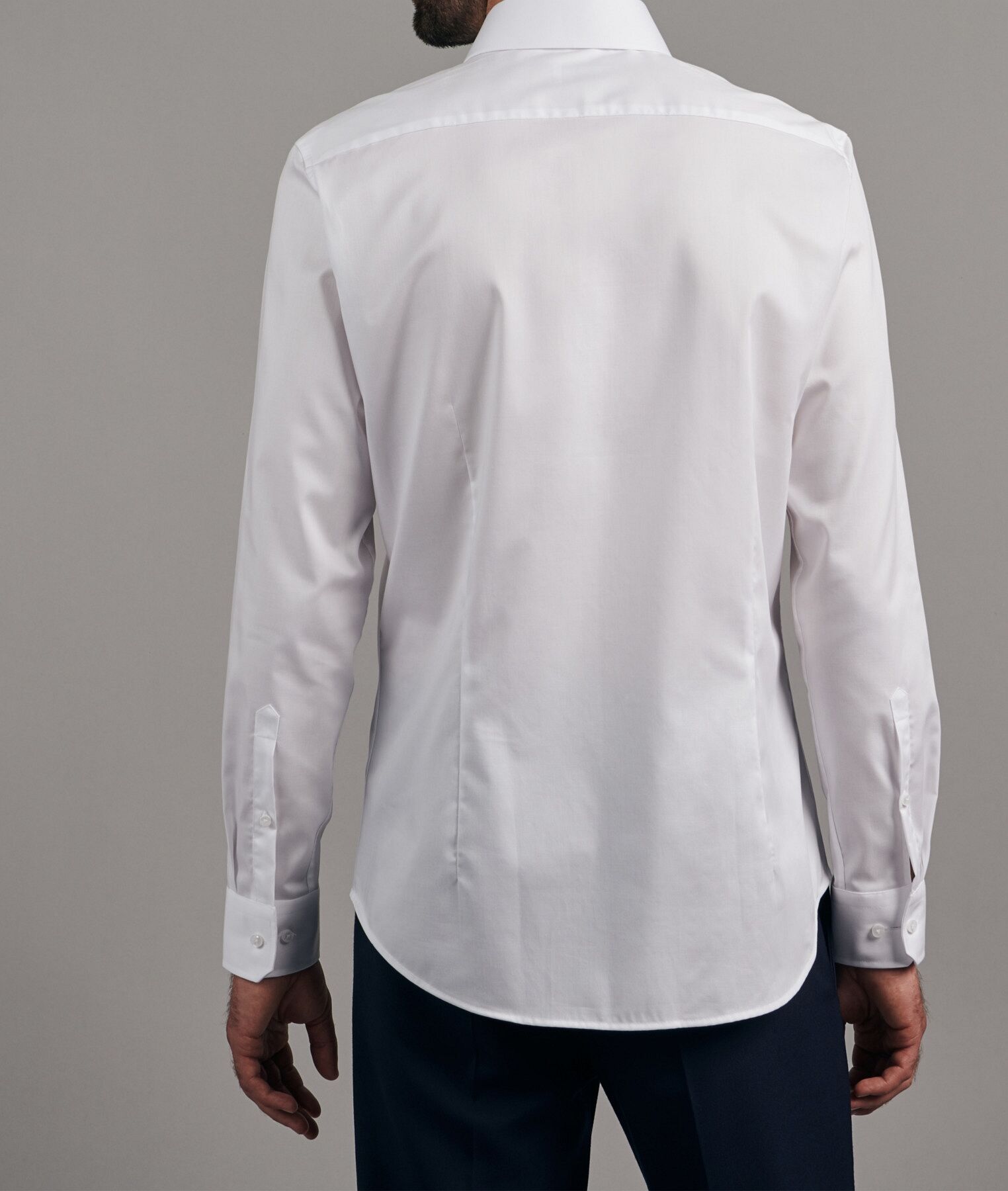 Seidensticker slim fit overhemd, popeline, wit