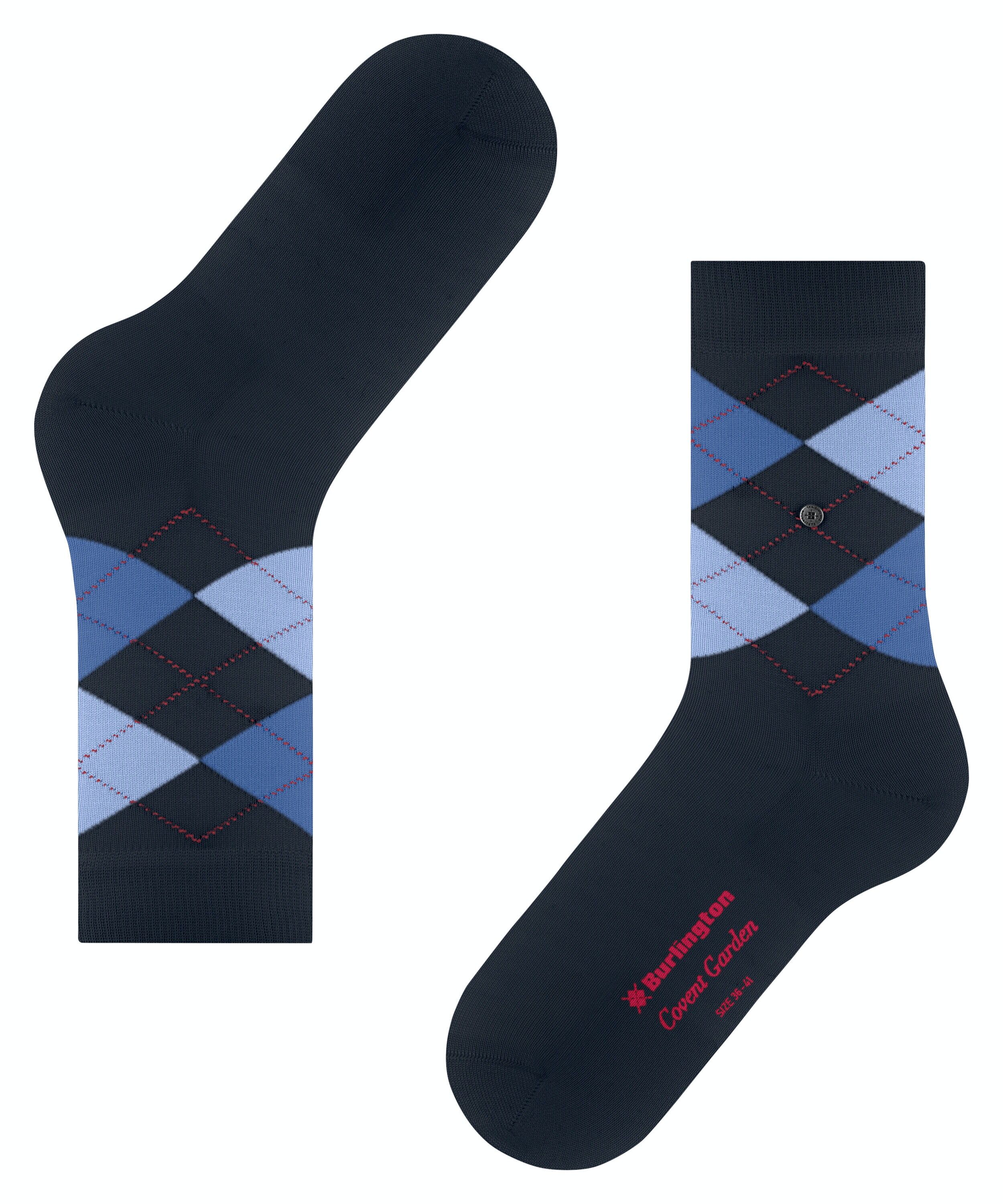Burlington Covent Garden damessokken, blauw (marine)