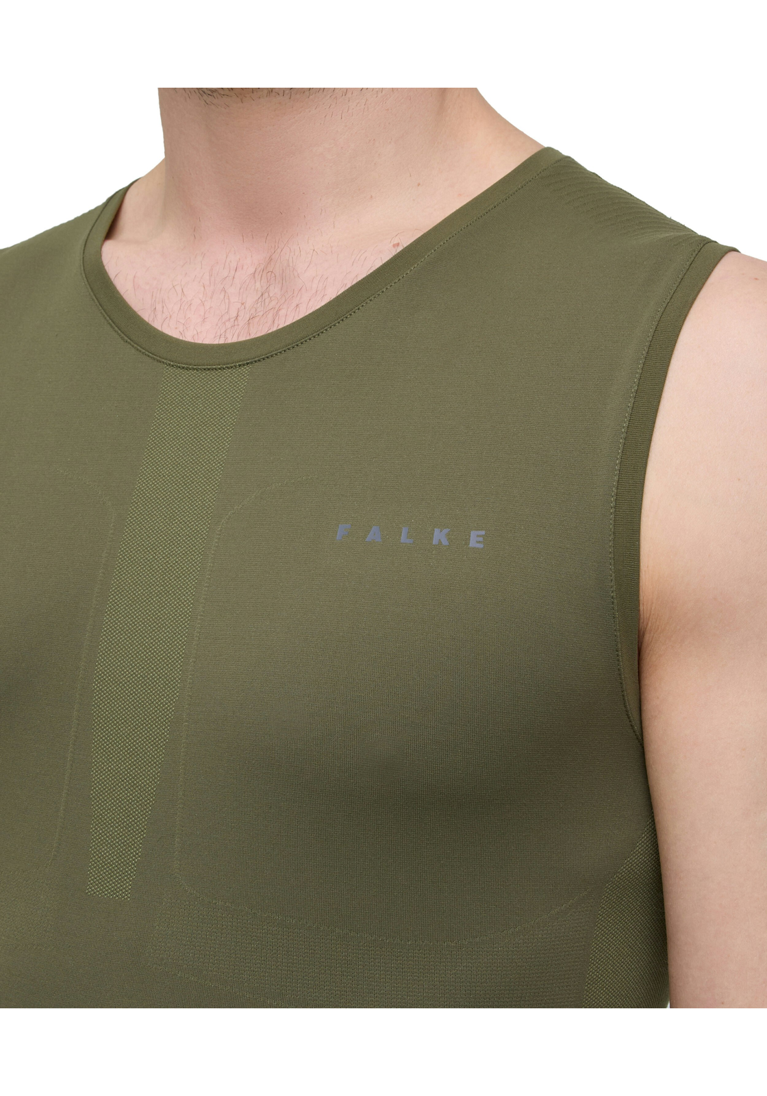 FALKE heren top Warm, thermoshirt, groen (herb) FALKE heren top Warm, thermoshirt, groen (herb)