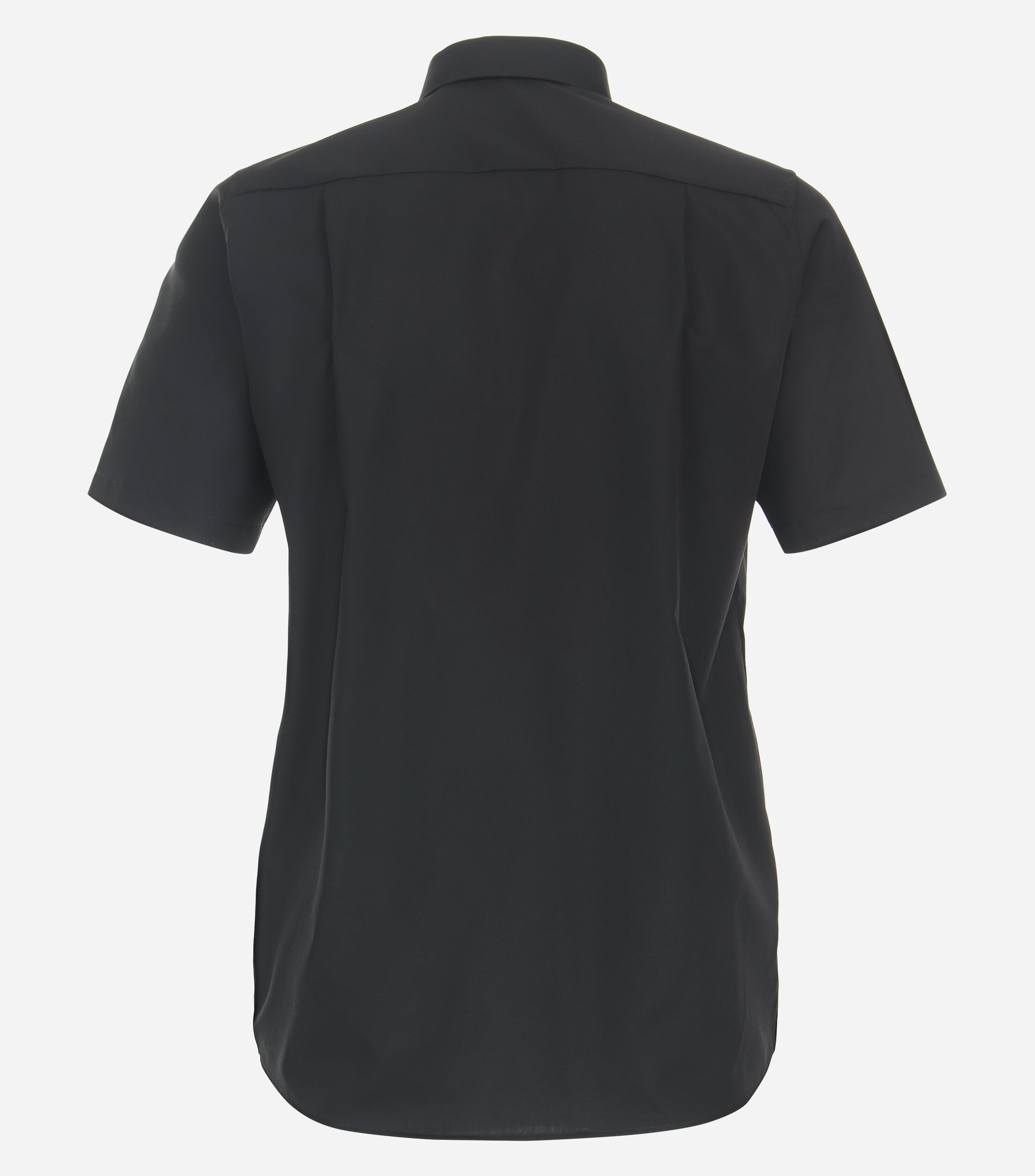 CASA MODA comfort fit overhemd, korte mouw, popeline, zwart