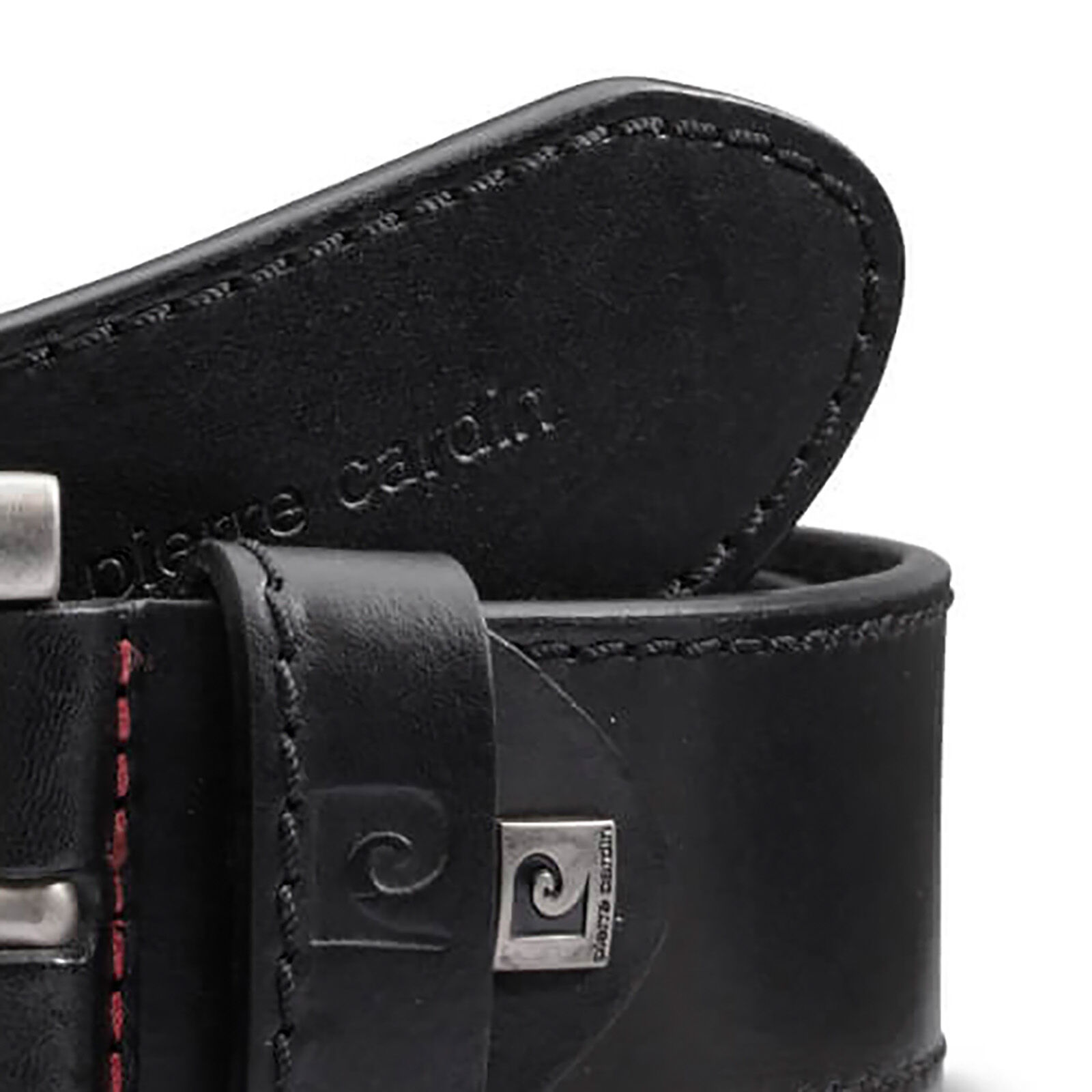 PIERRE CARDIN leren heren riem, zwart