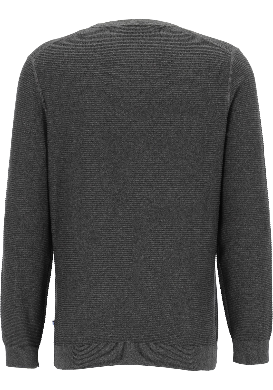 OLYMP Casual modern fit pullover katoen, antraciet OLYMP Casual modern fit pullover katoen, antraciet