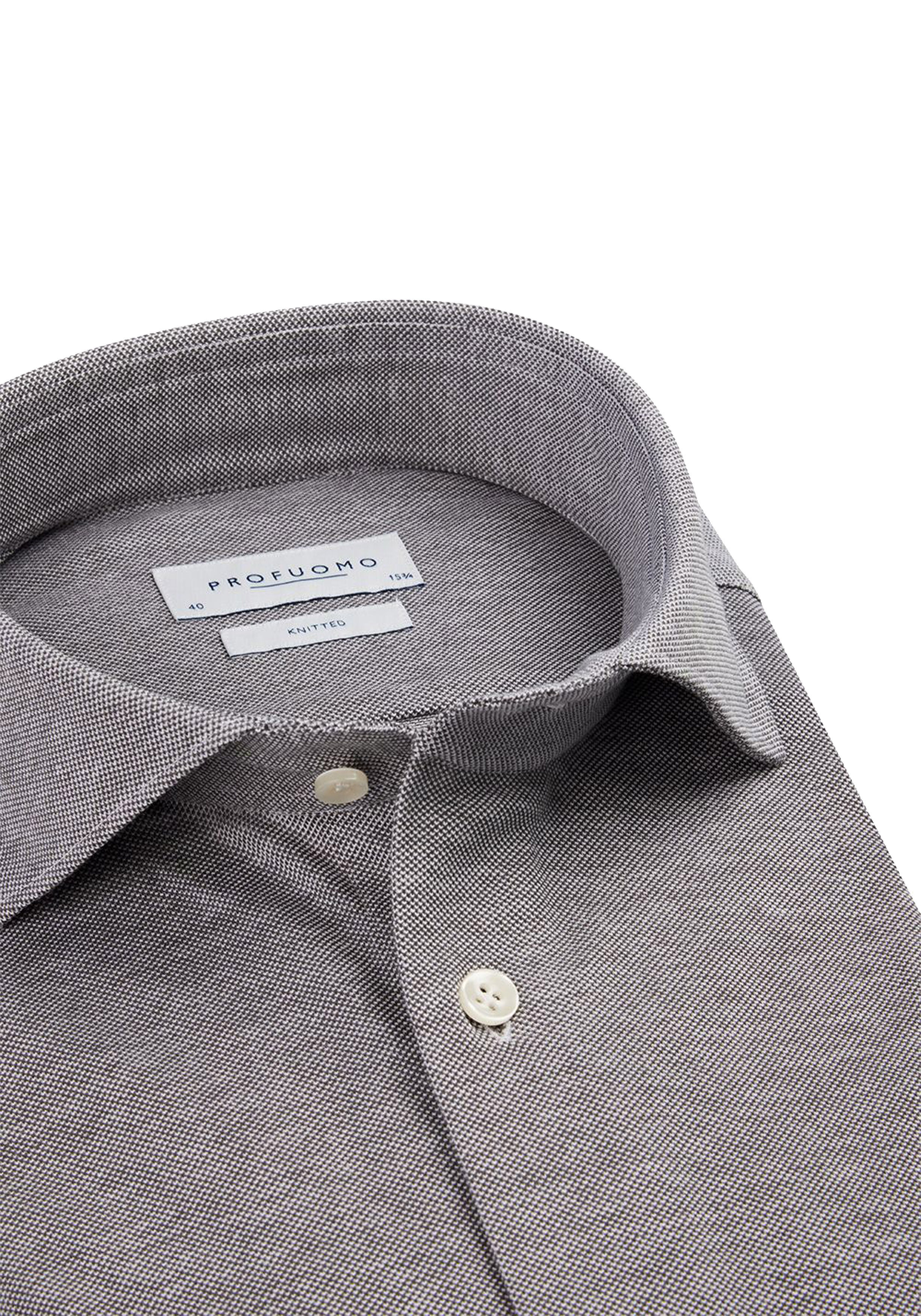 Profuomo slim fit heren overhemd, jersey, groen