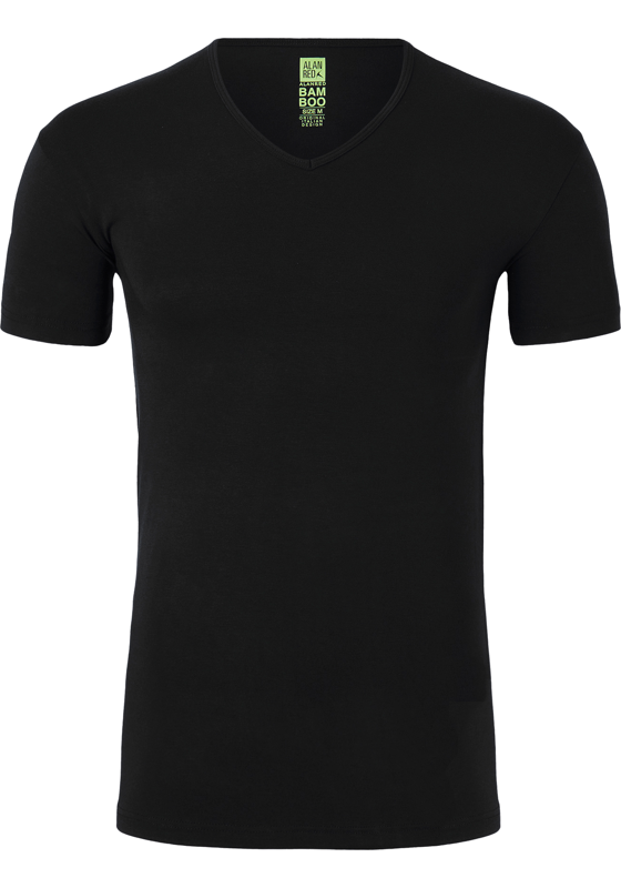 ALAN RED T-shirt Baltimora bamboo (1-pack), V-hals stretch, zwart ALAN RED T-shirt Baltimora bamboo (1-pack), V-hals stretch, zwart