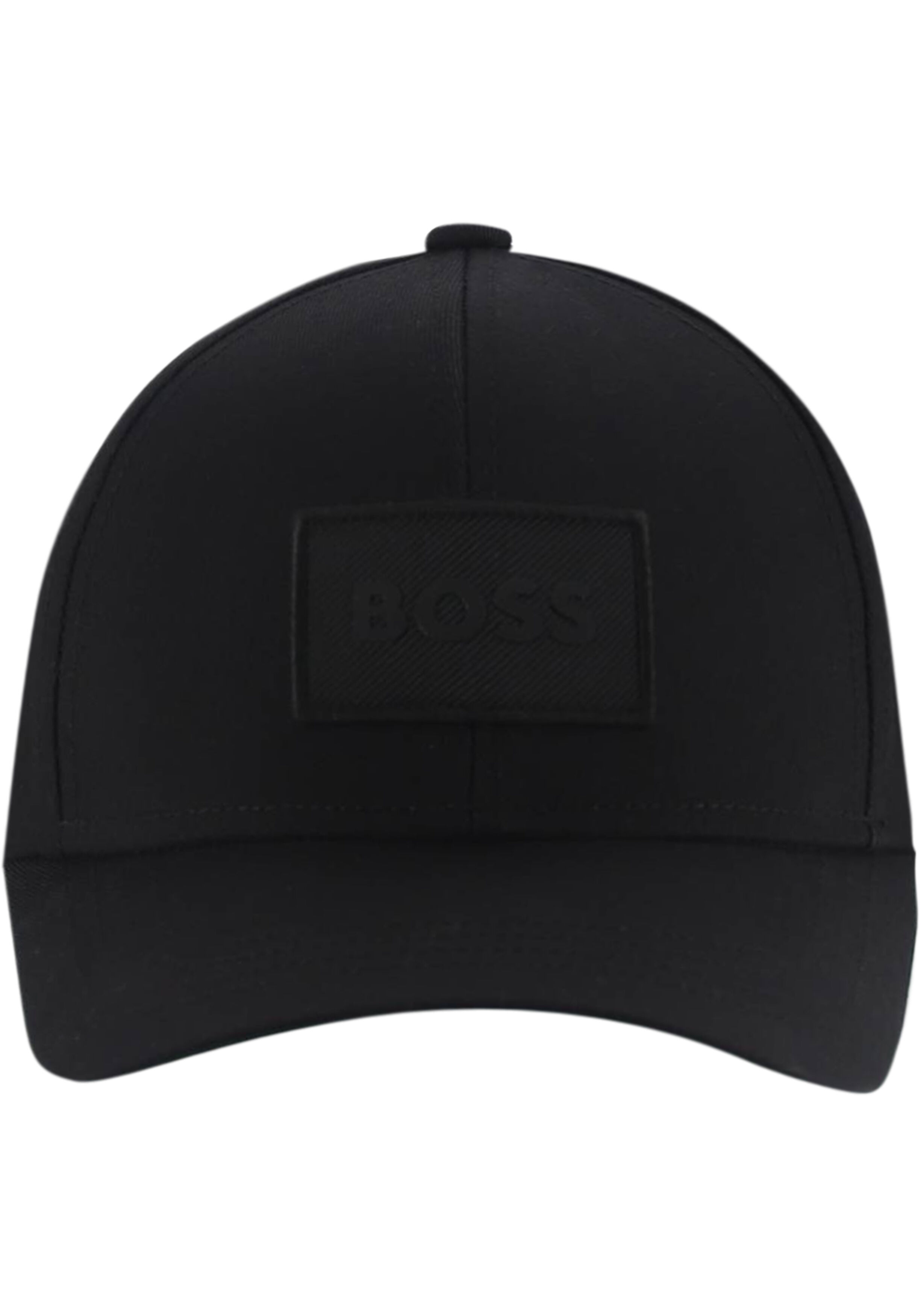 BOSS logo patch pet, zwart