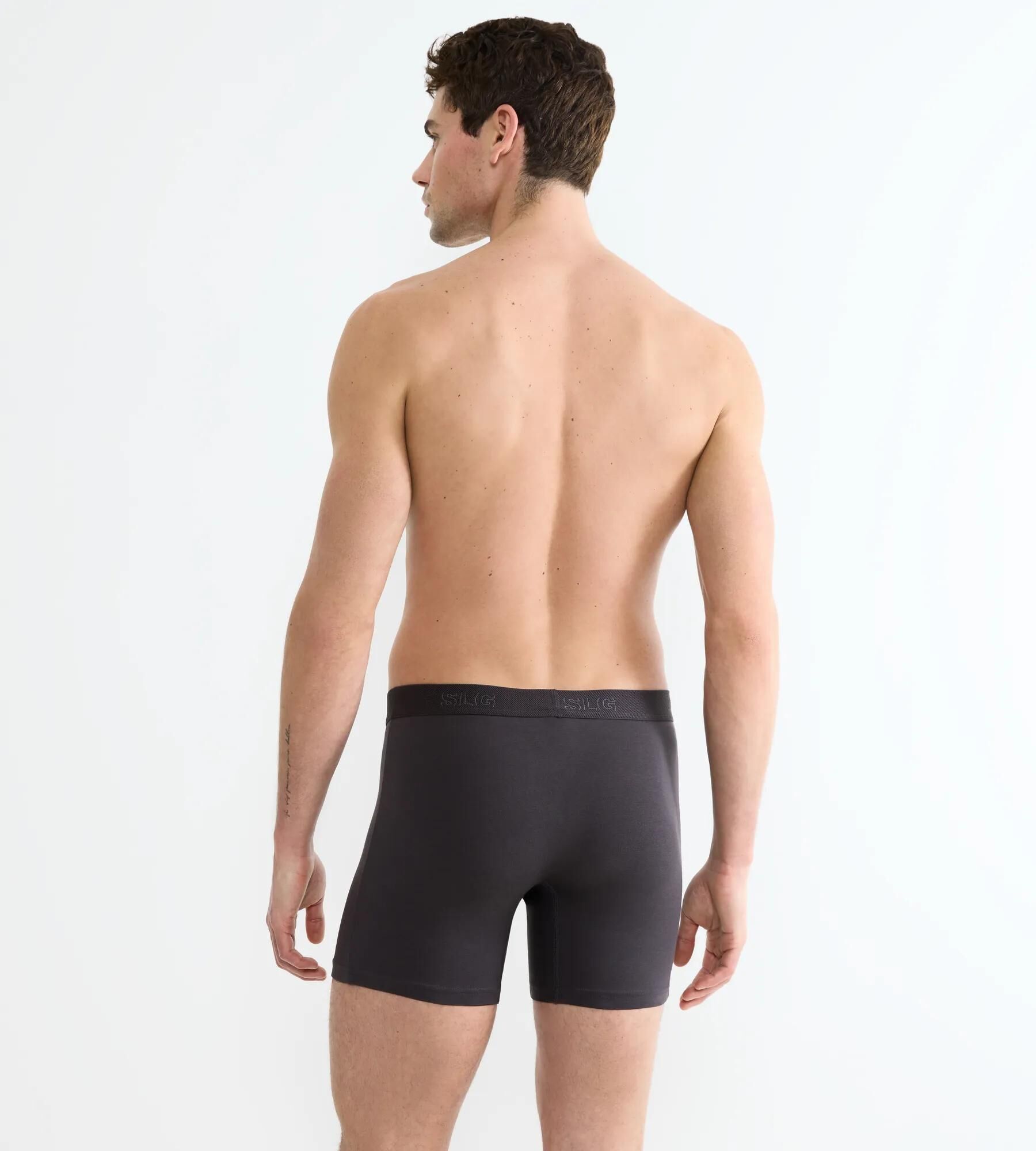 Sloggi Men SLG Base Short, heren boxershort korte pijp (2-pack), donkergrijs en kobaltblauw