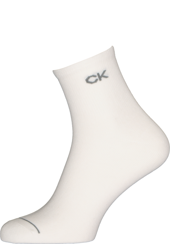 Calvin Klein herensokken Nick (3-pack), hoge enkelsokken, wit Calvin Klein herensokken Nick (3-pack), hoge enkelsokken, wit