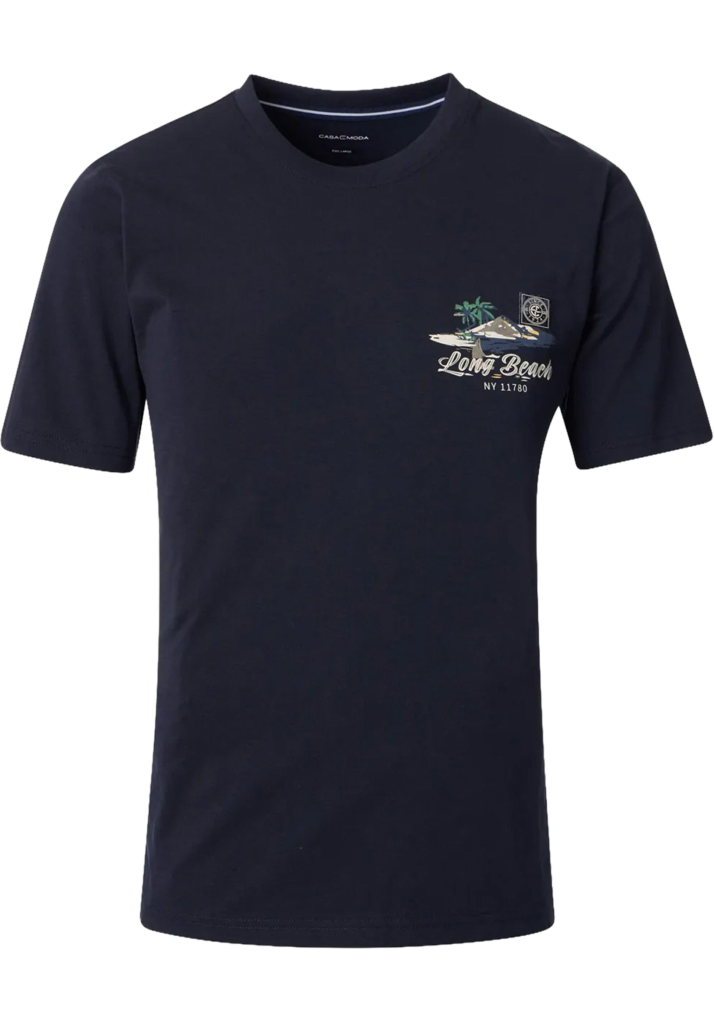 CASA MODA comfort fit heren T-shirt, blauw