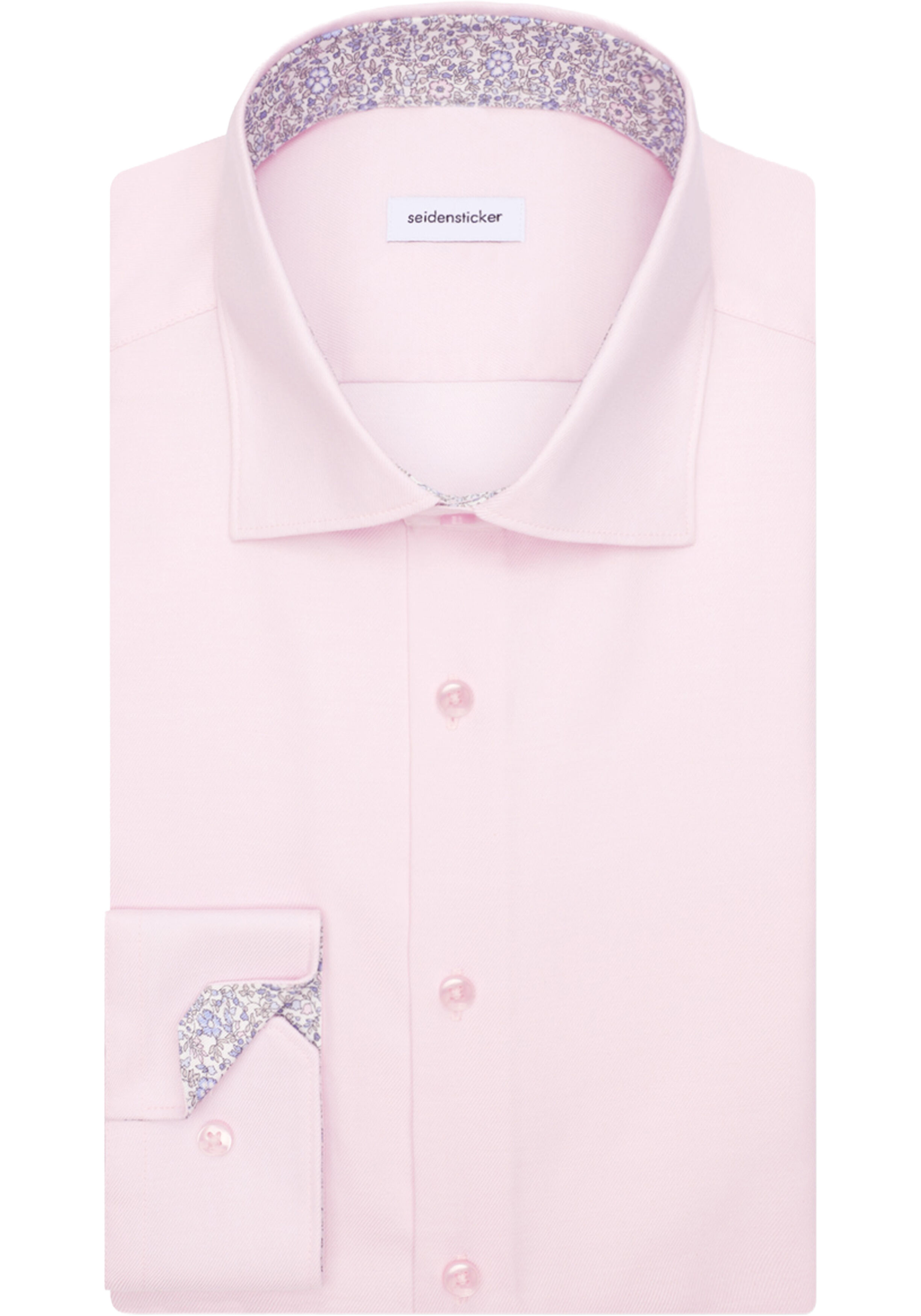 Seidensticker slim fit overhemd, popeline, roze