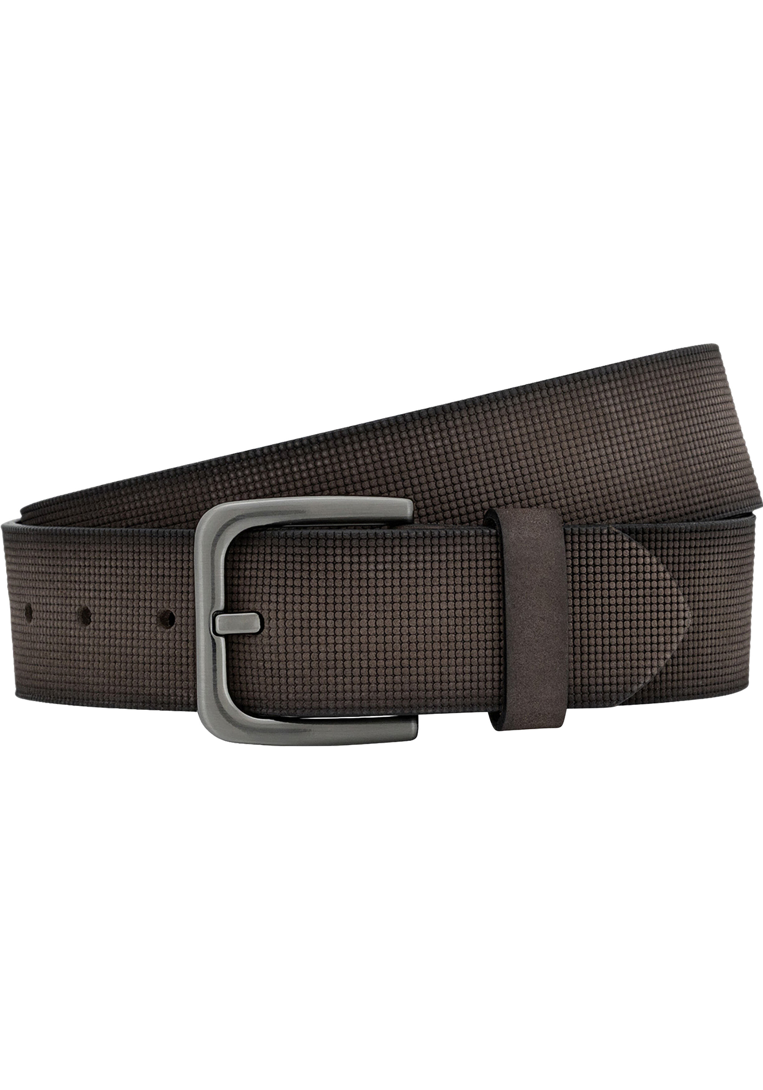 LINDENMANN leren heren riem, bruin