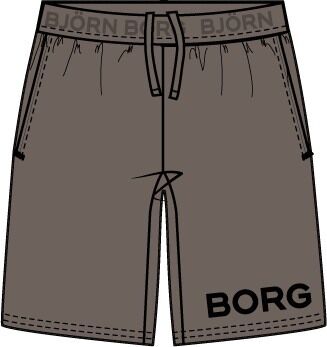 Bjorn Borg 9Inch Shorts, heren sportbroek kort, grijs