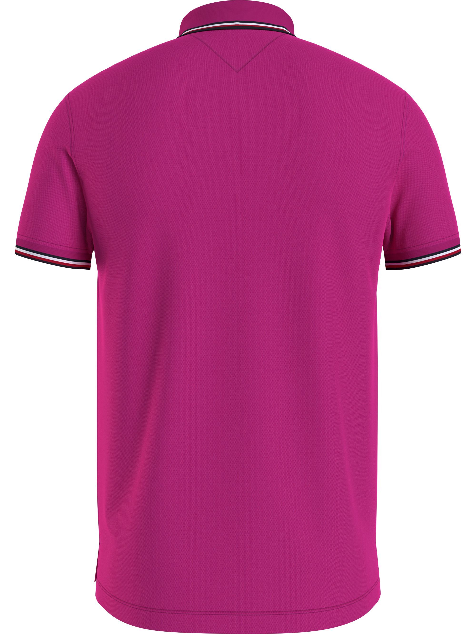Tommy Hilfiger 1985 Rwb Tipped Slim Polo, heren poloshirt, roze
